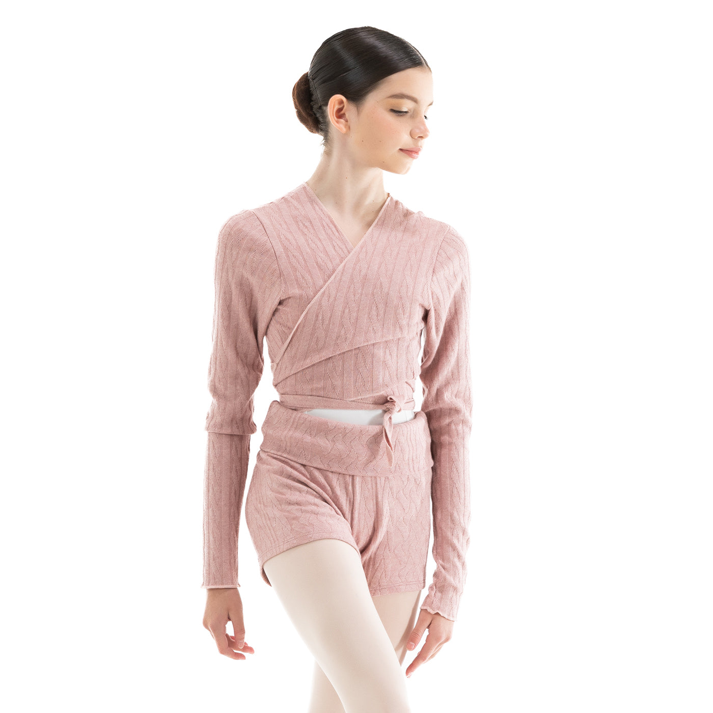 Women Pink Ballet Top(DA5030/Tea Rosa)