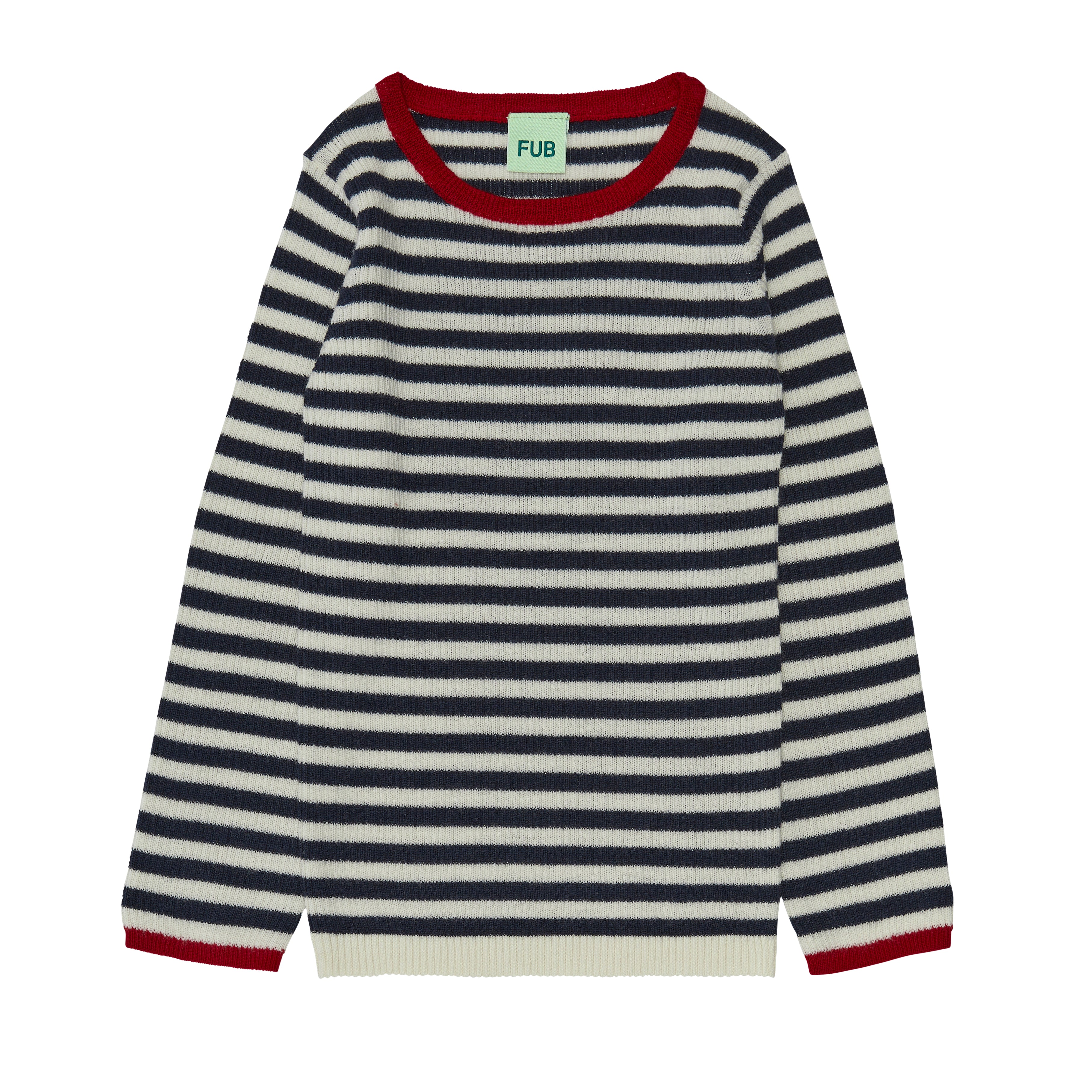 Boys & Girls Dark Navy Stripes Wool Top