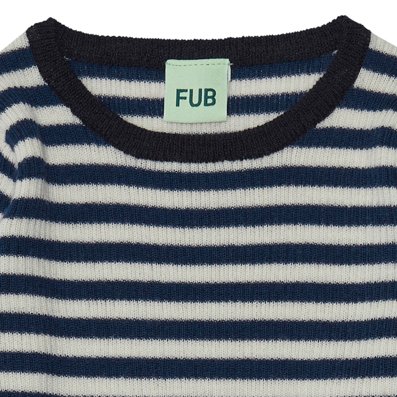 Boys & Girls Blue Stripes Wool Top