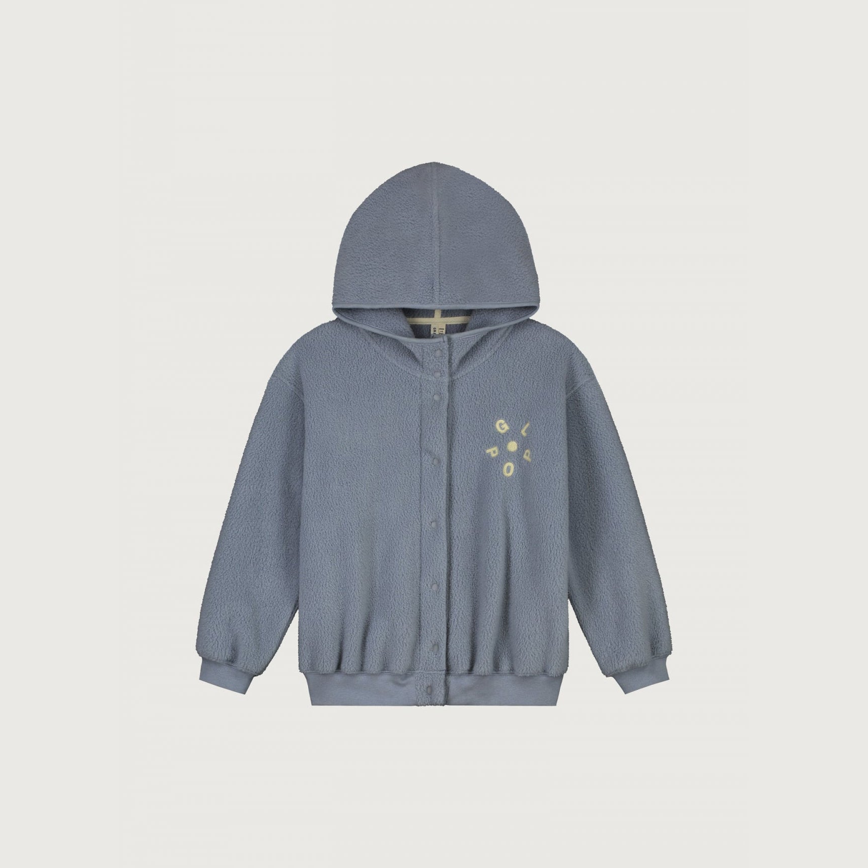 Boys & Girls Grey Blue Fleece Hooded Top