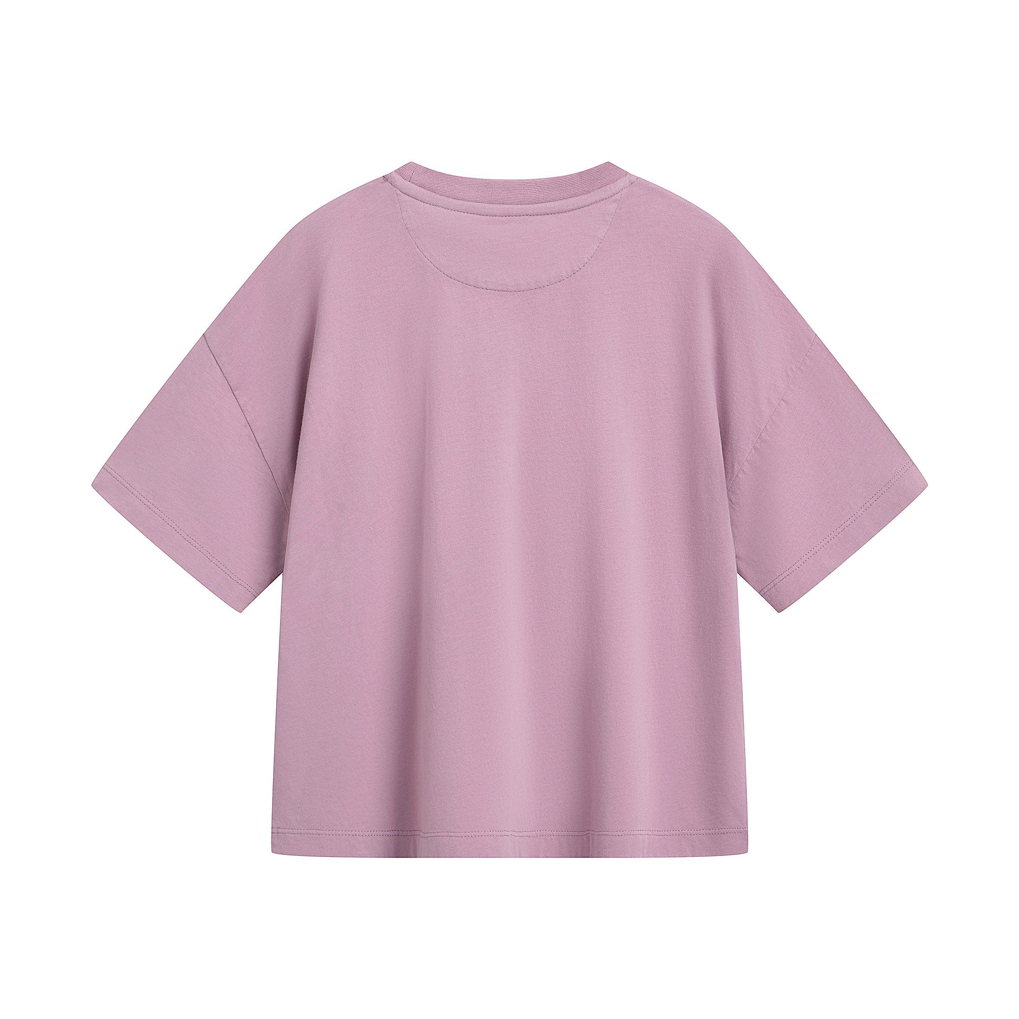 Girls Mauve Logo Cotton T-Shirt