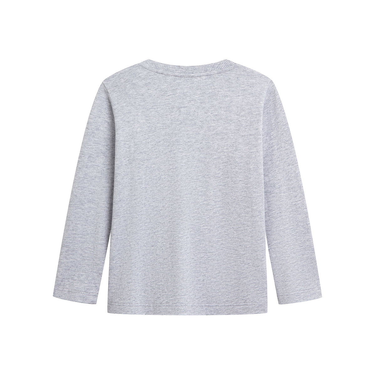 Baby Boys & Girls Grey Cotton T-Shirt