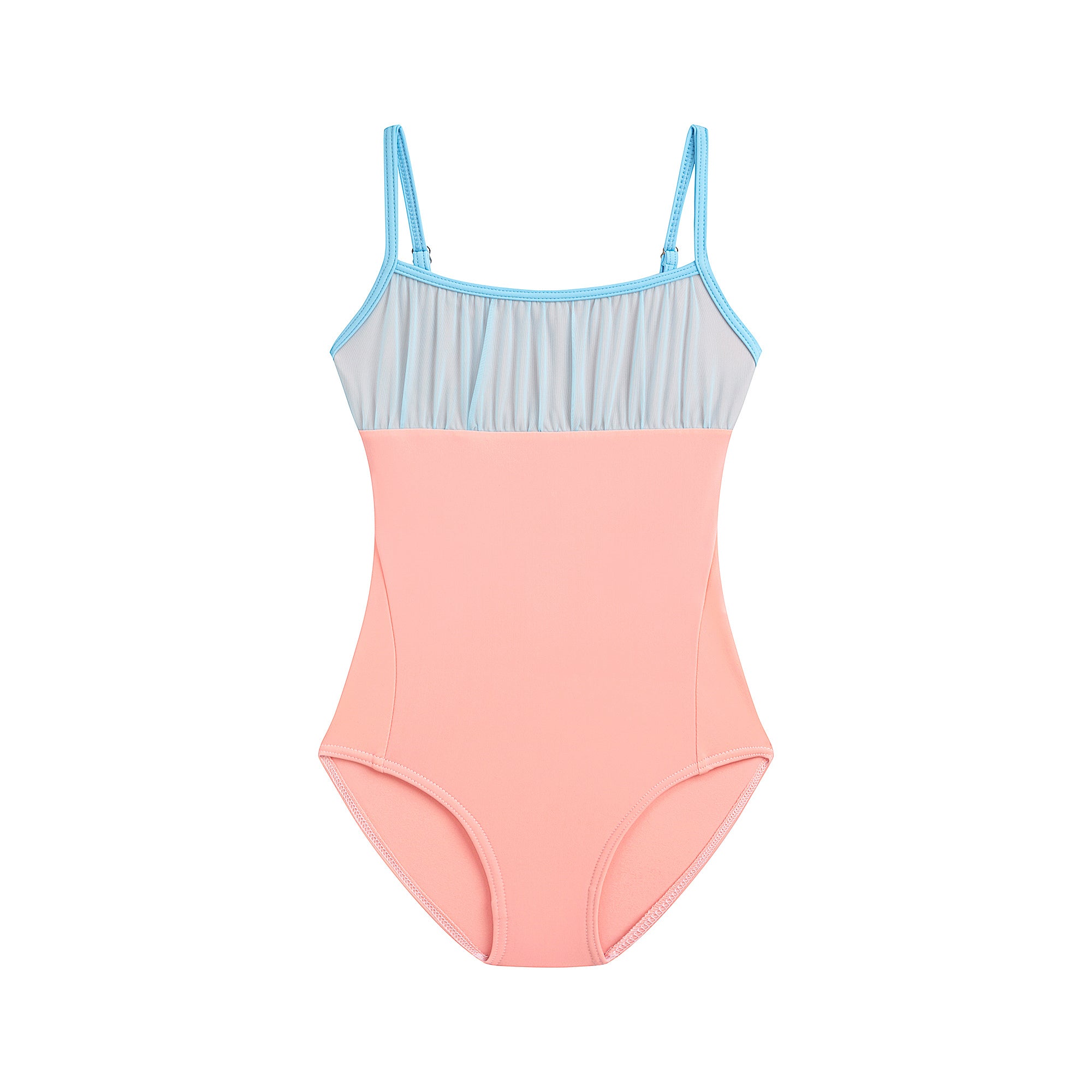 Girls Peach Blue Ballet Onesies(DAD2050MP/Plaisir/Cristallo Mesh)