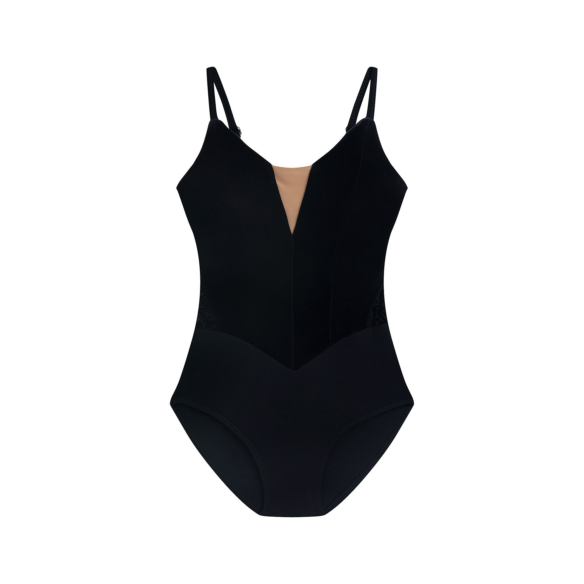 Girls Black Velvet Ballet Onesies(DAD4049MP/black)