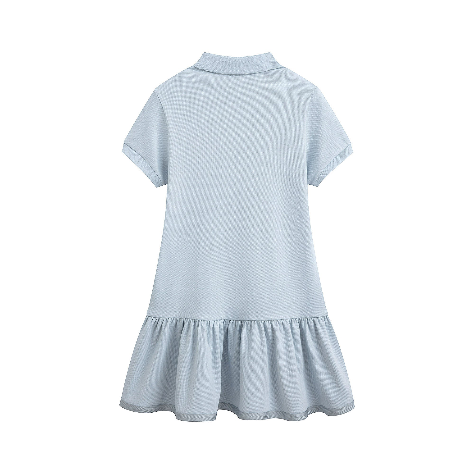 Girls Light Blue Cotton Dress