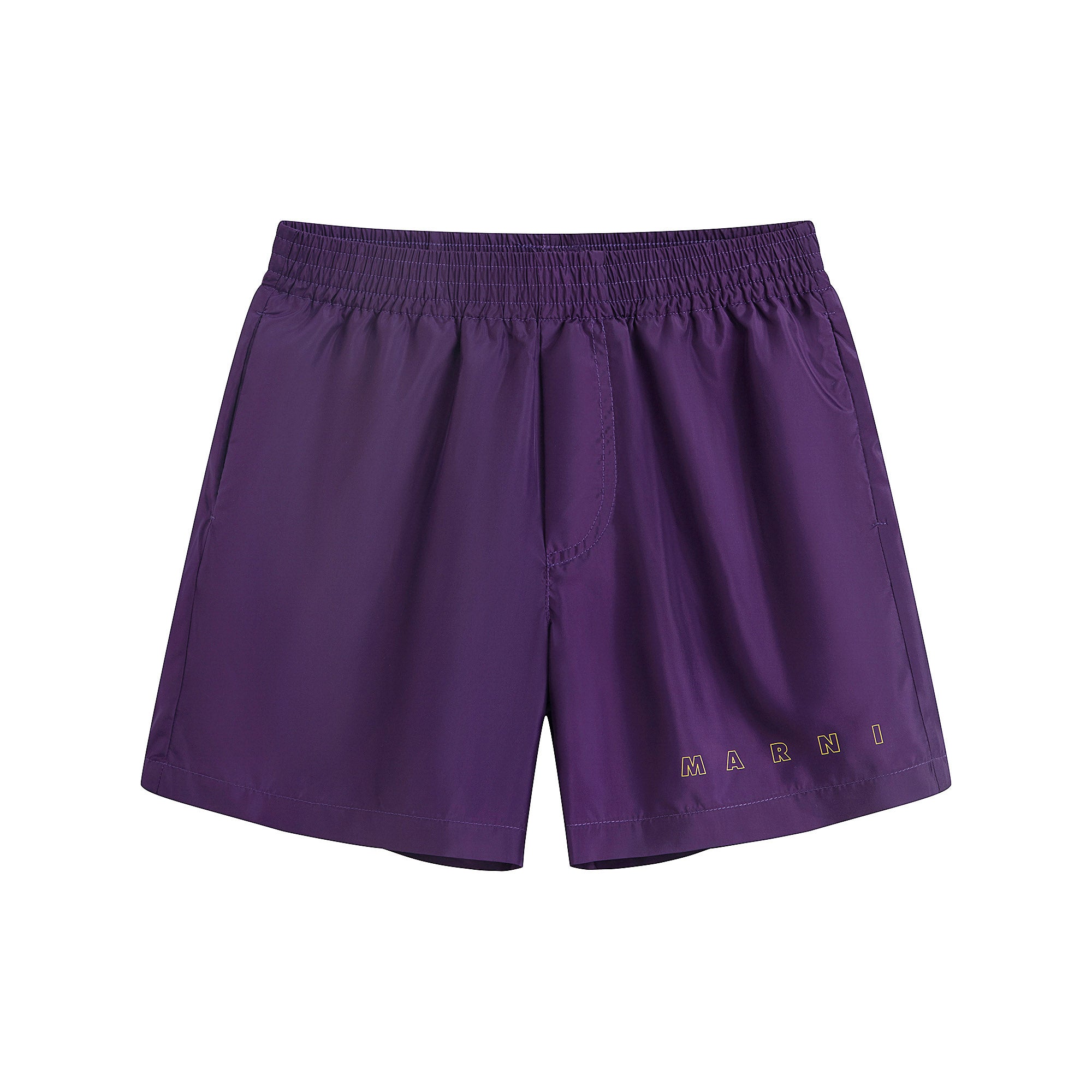 Boys Purple Logo Swim Shorts