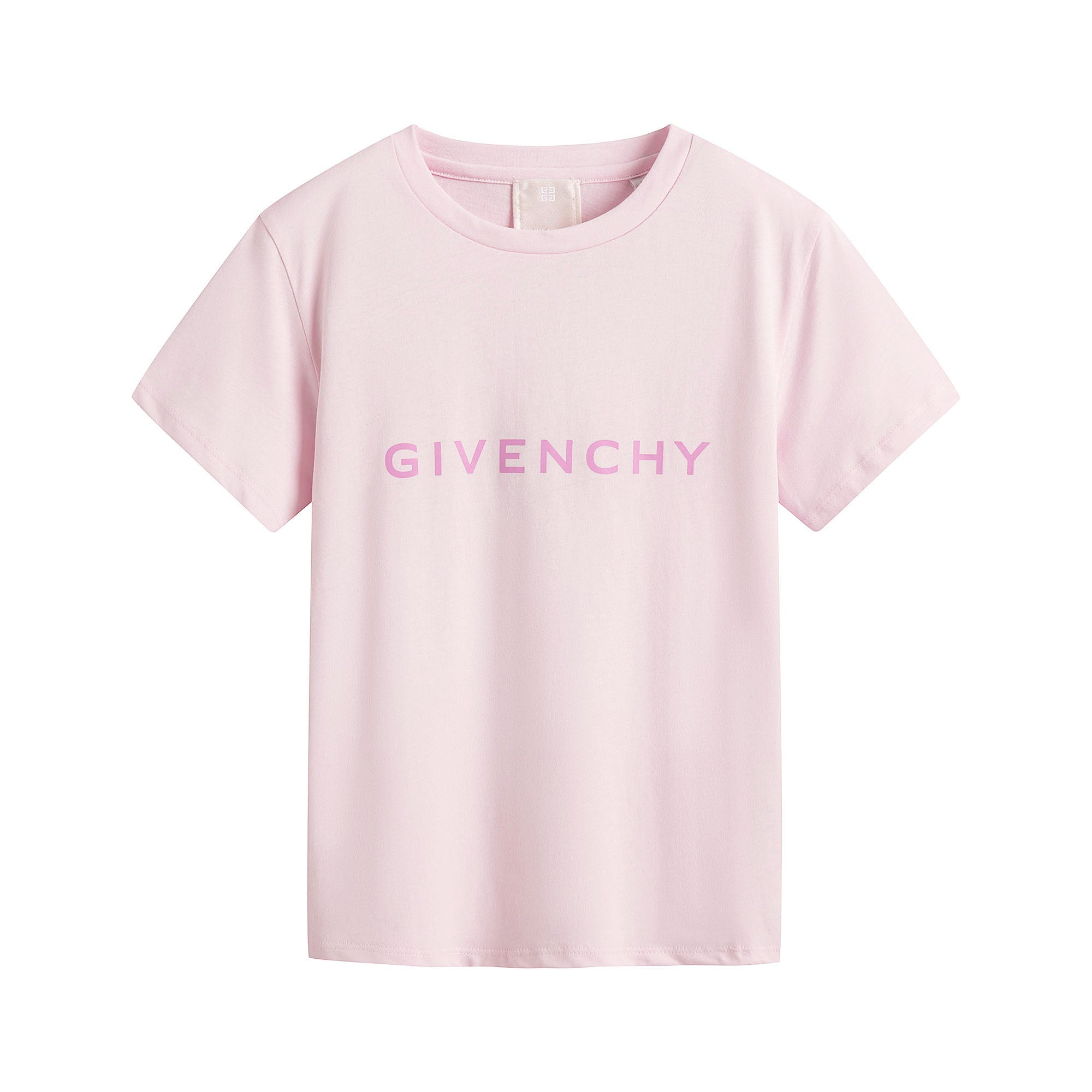 Girls Pink Logo Cotton T-Shirt