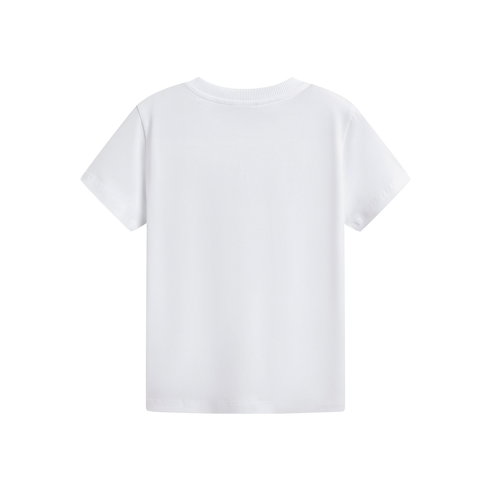 Boys & Girls White Logo Cotton T-Shirt