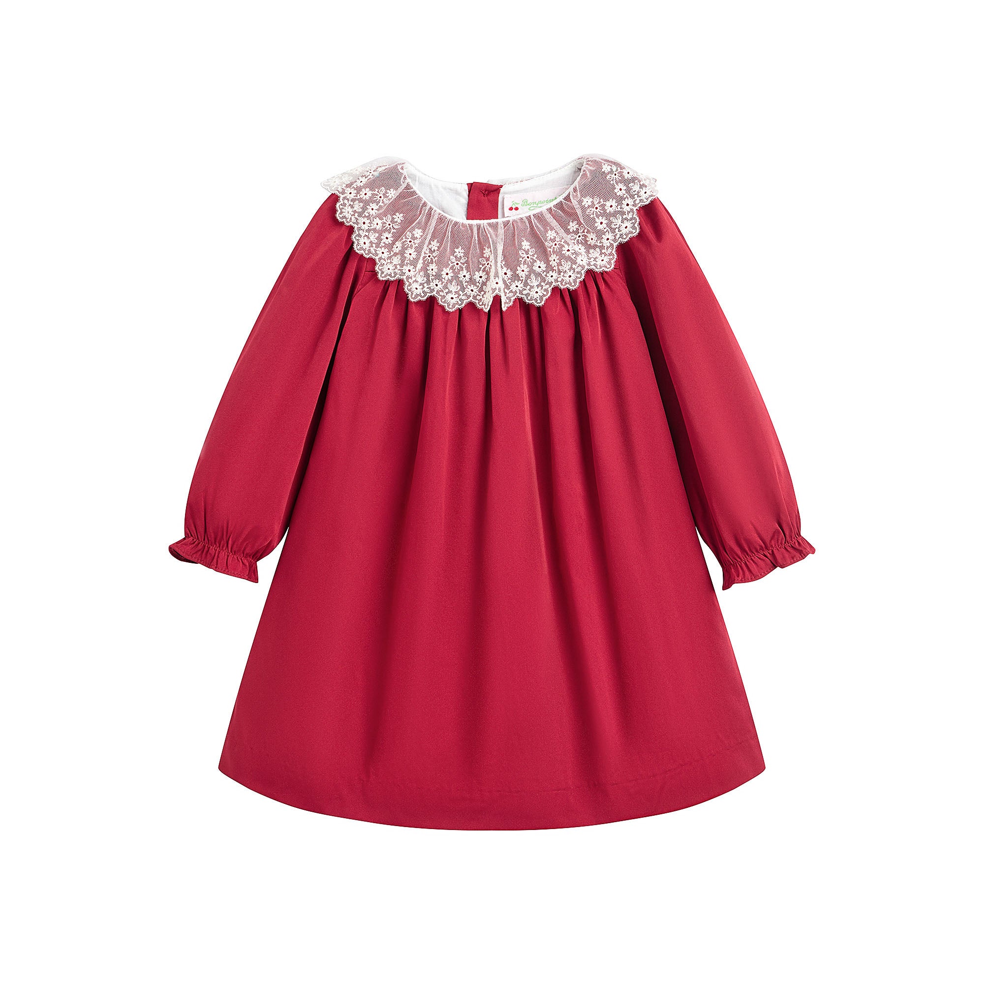 Baby Girls Red Ruffled Dress