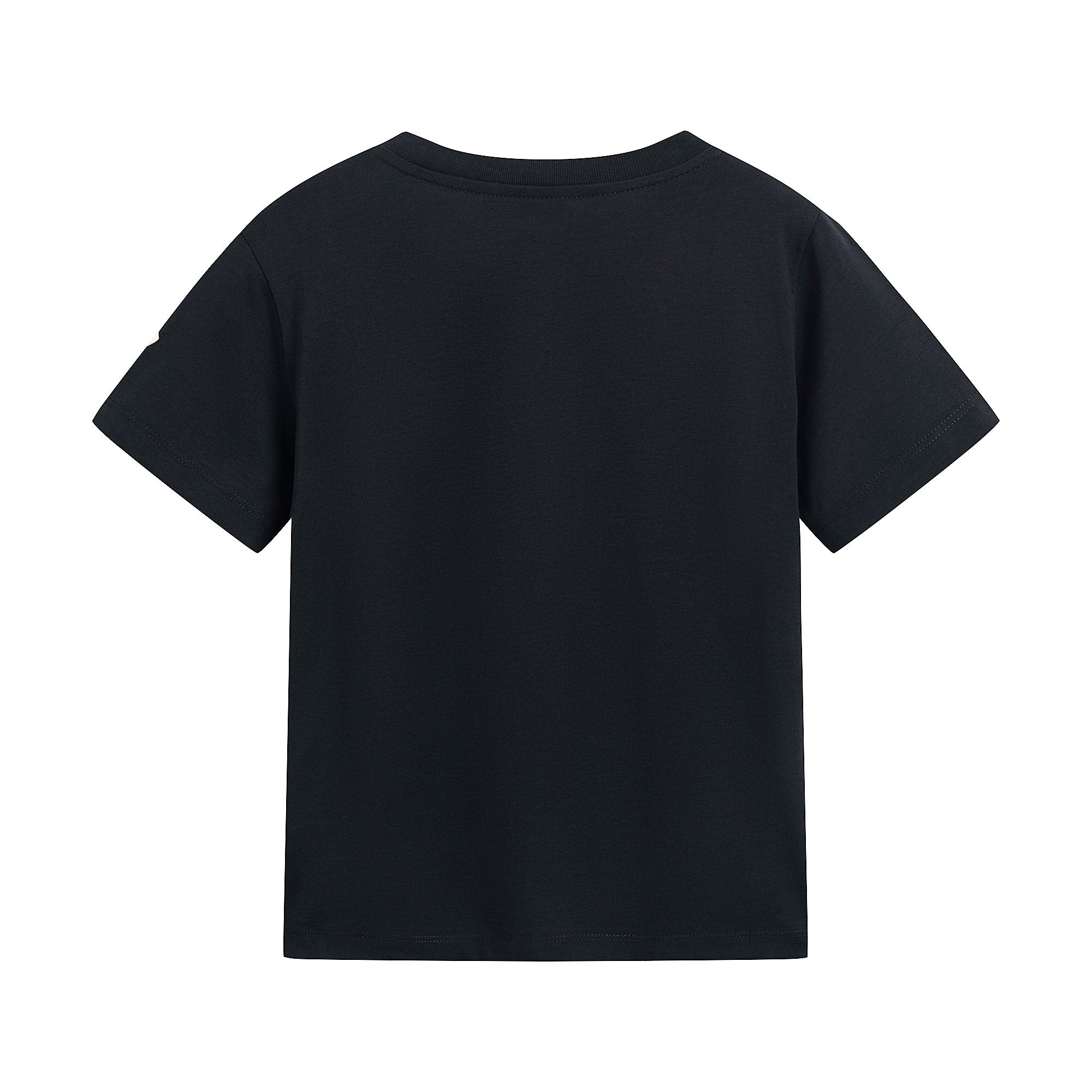 Boys Navy Logo Cotton T-Shirt