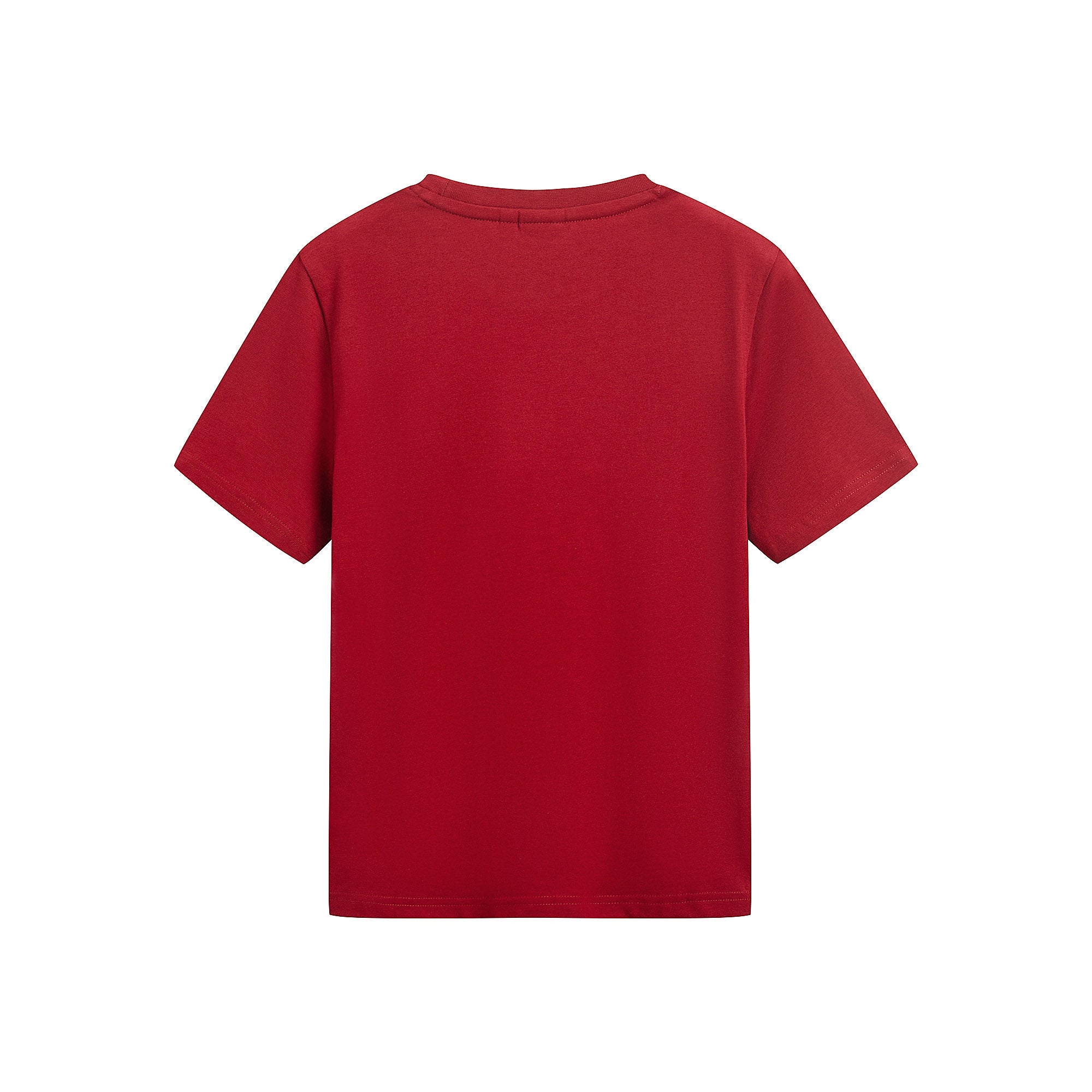 Boys Red Logo Cotton T-Shirt