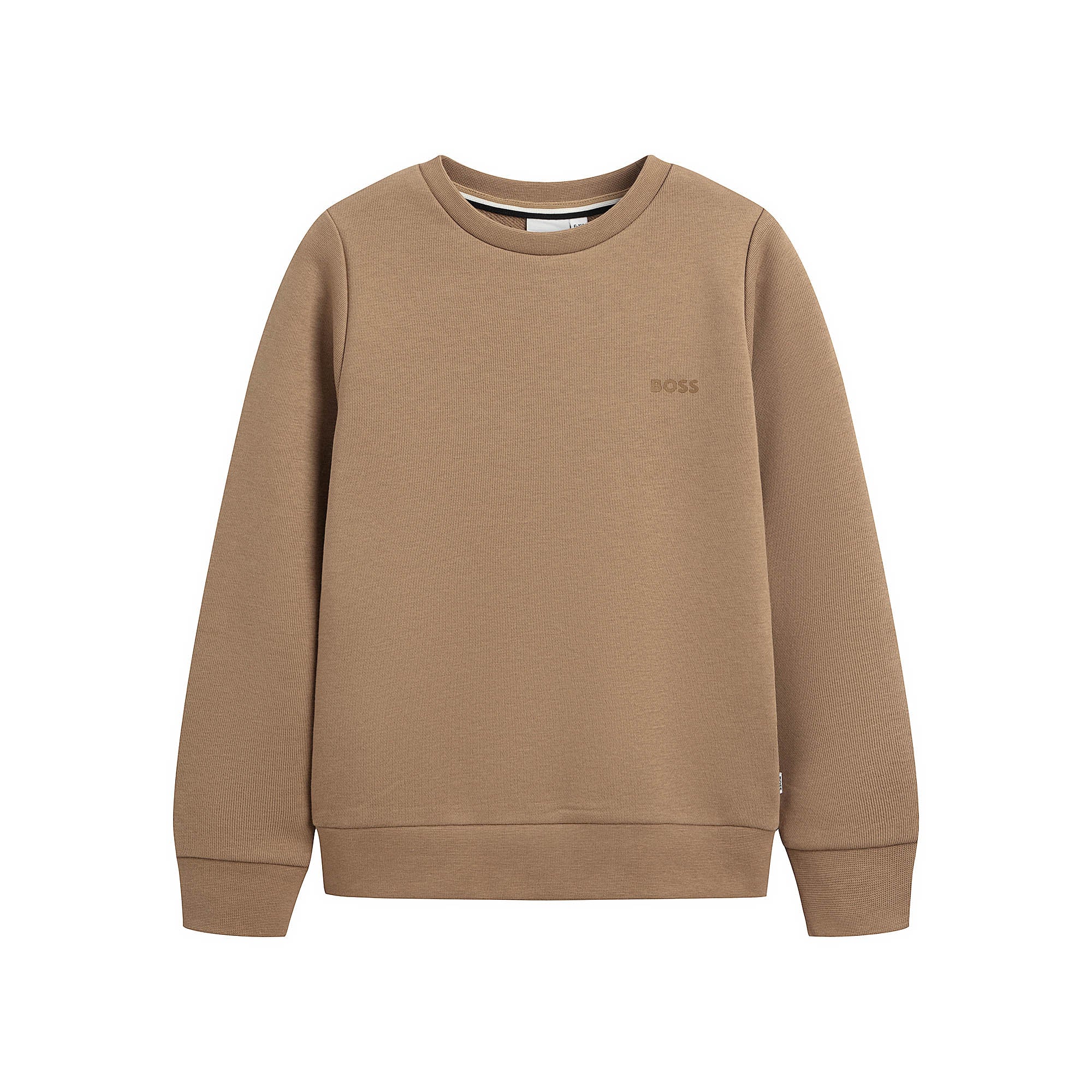 Boys Camel Cotton Sweatshirt