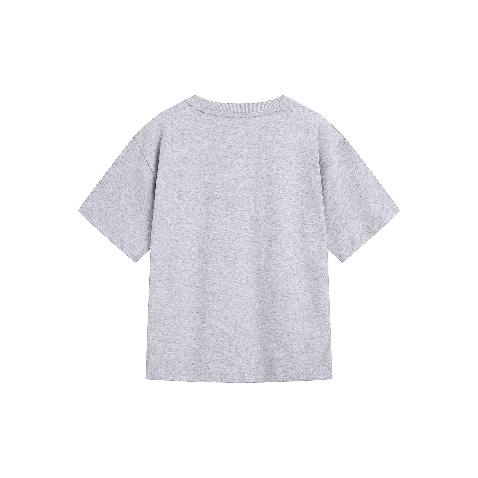 Boys & Girls Grey Logo Cotton T-Shirt