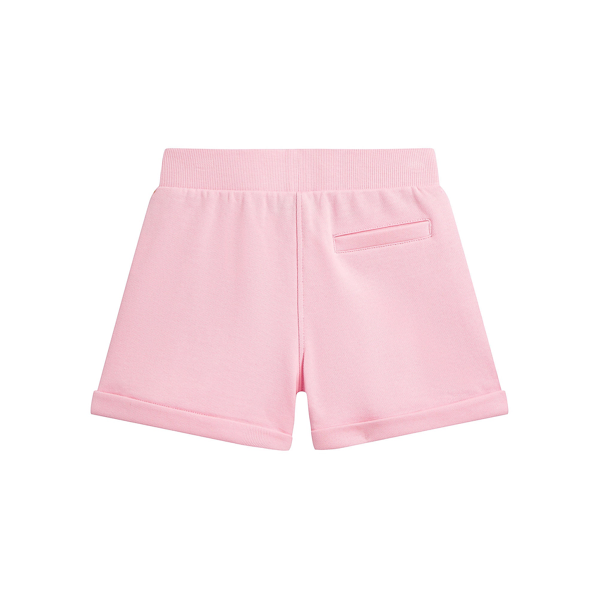 Girls Light Pink Cotton Shorts