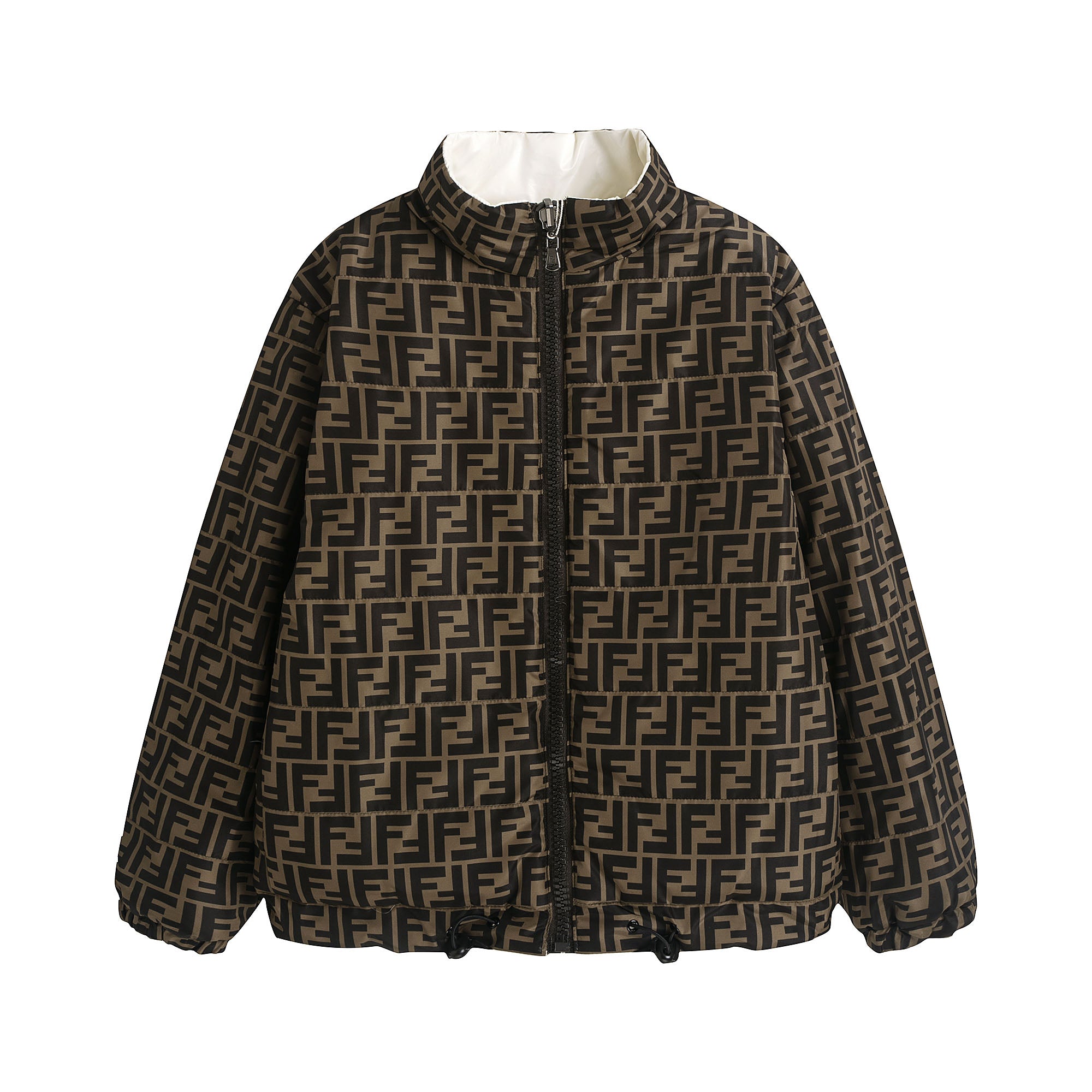 Boys & Girls White Reversible Padded Down Jacket