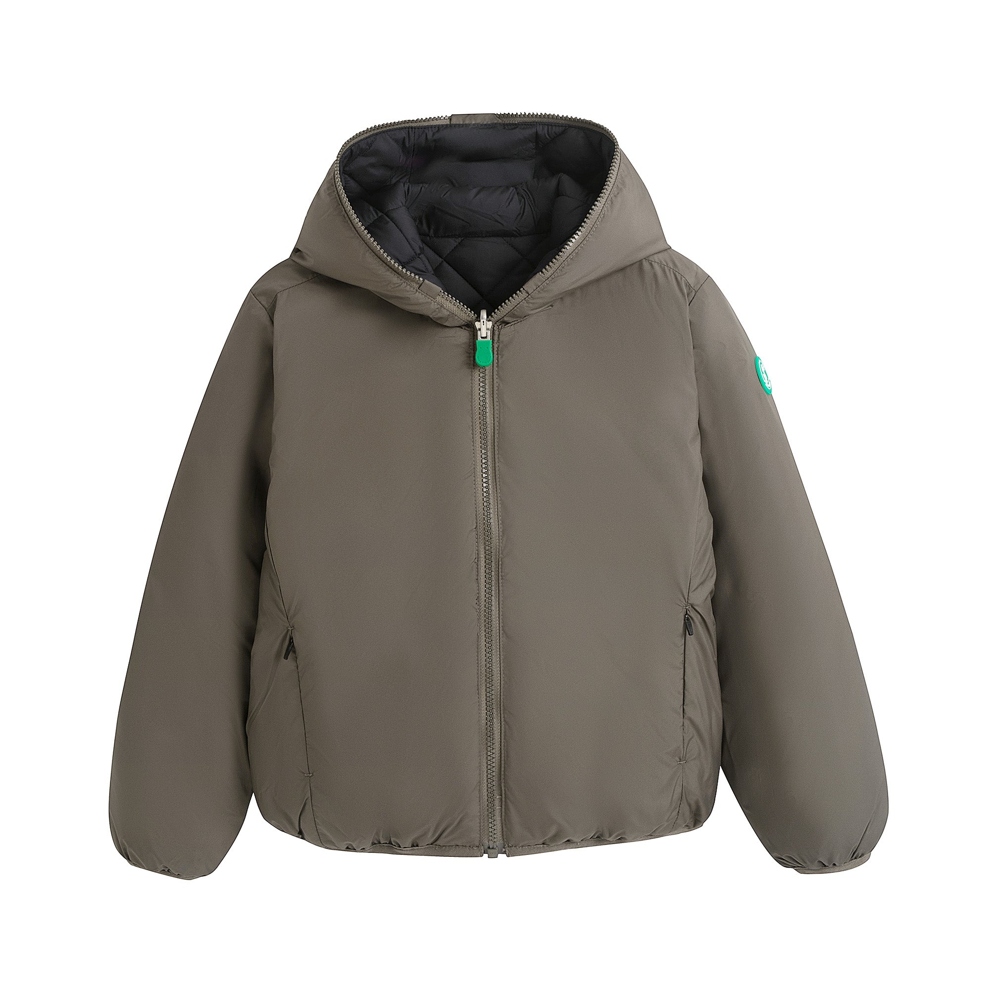 Boys & Girls Khaki Reversible Padded Jacket