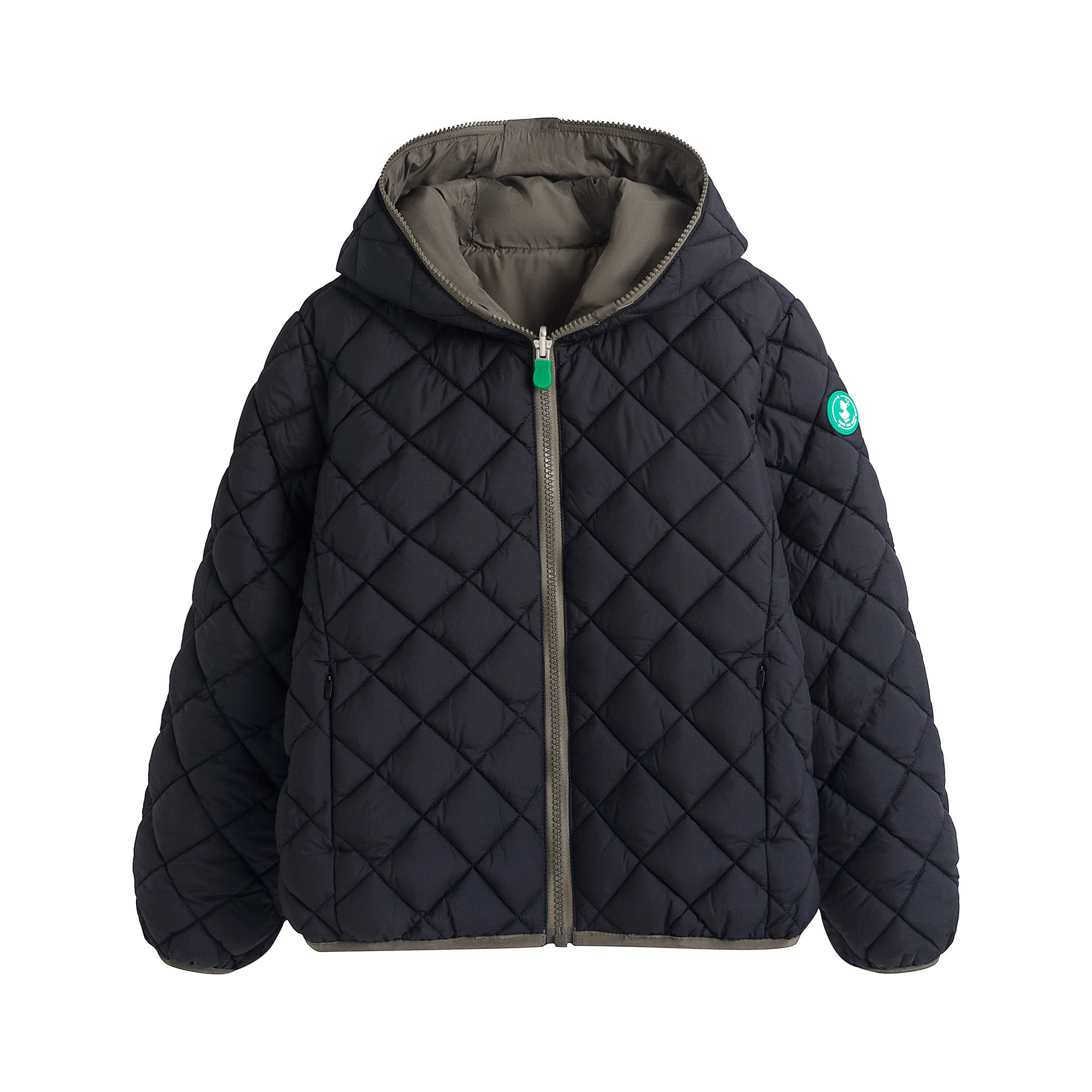 Boys & Girls Khaki Reversible Padded Jacket