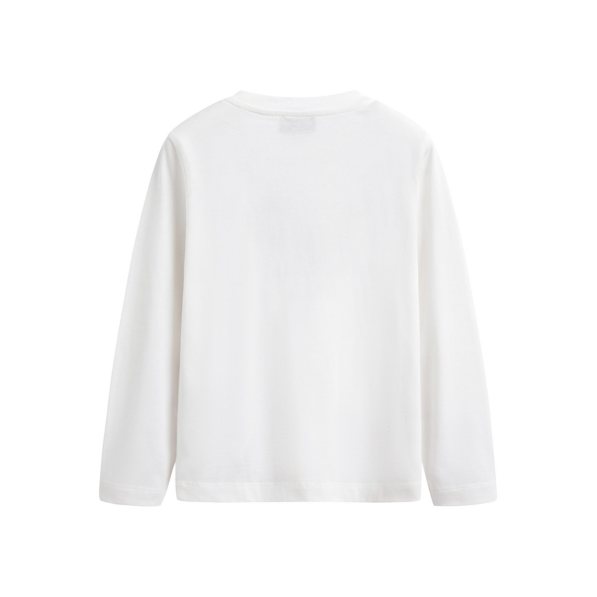 Boys & Girls White Logo Cotton T-Shirt