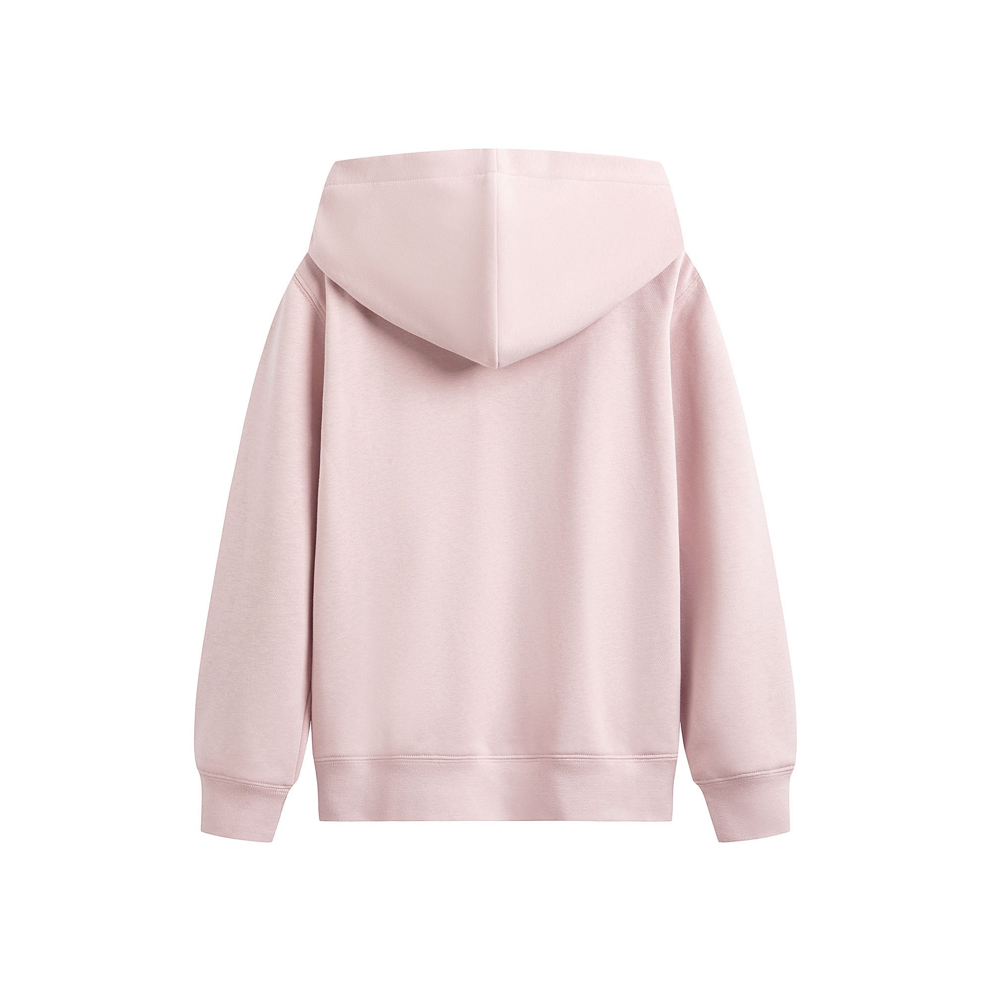 Girls Pink Cotton Zip-Up Top