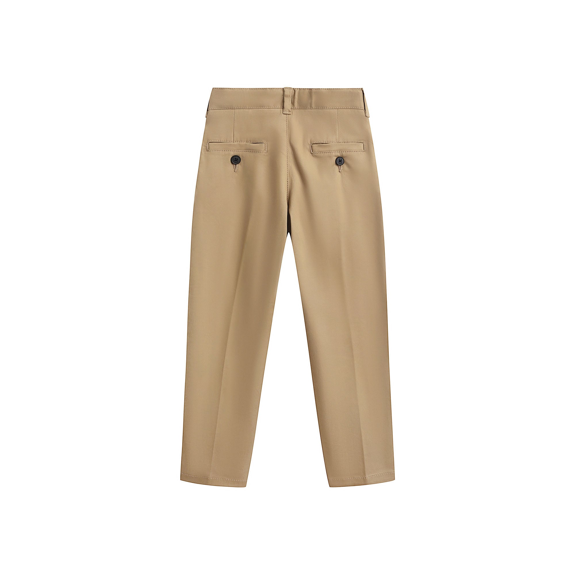 Boys Beige Cotton Trousers