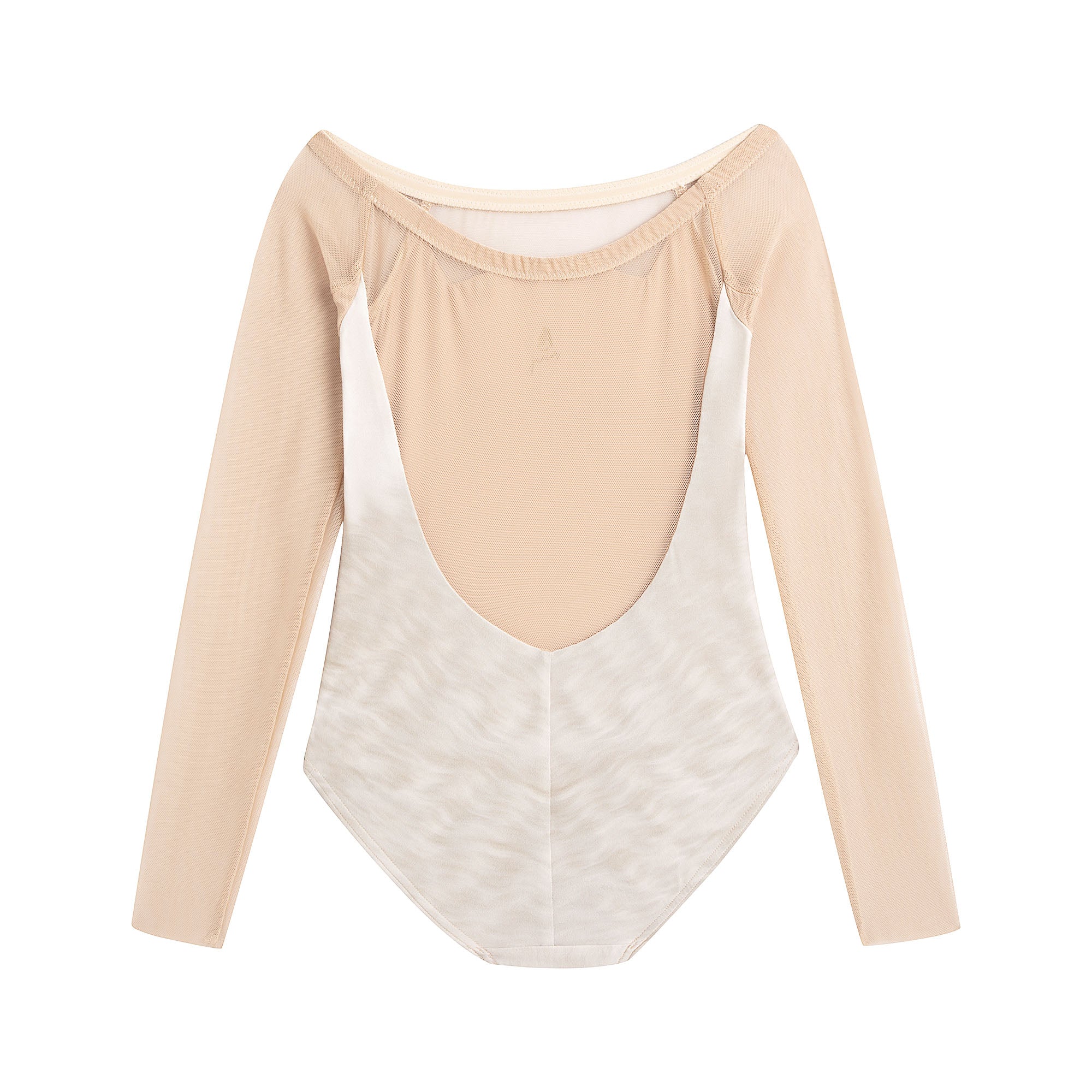 Girls Honey Cat Boatneck Ballet Onesies(J231LE22VL/hone)