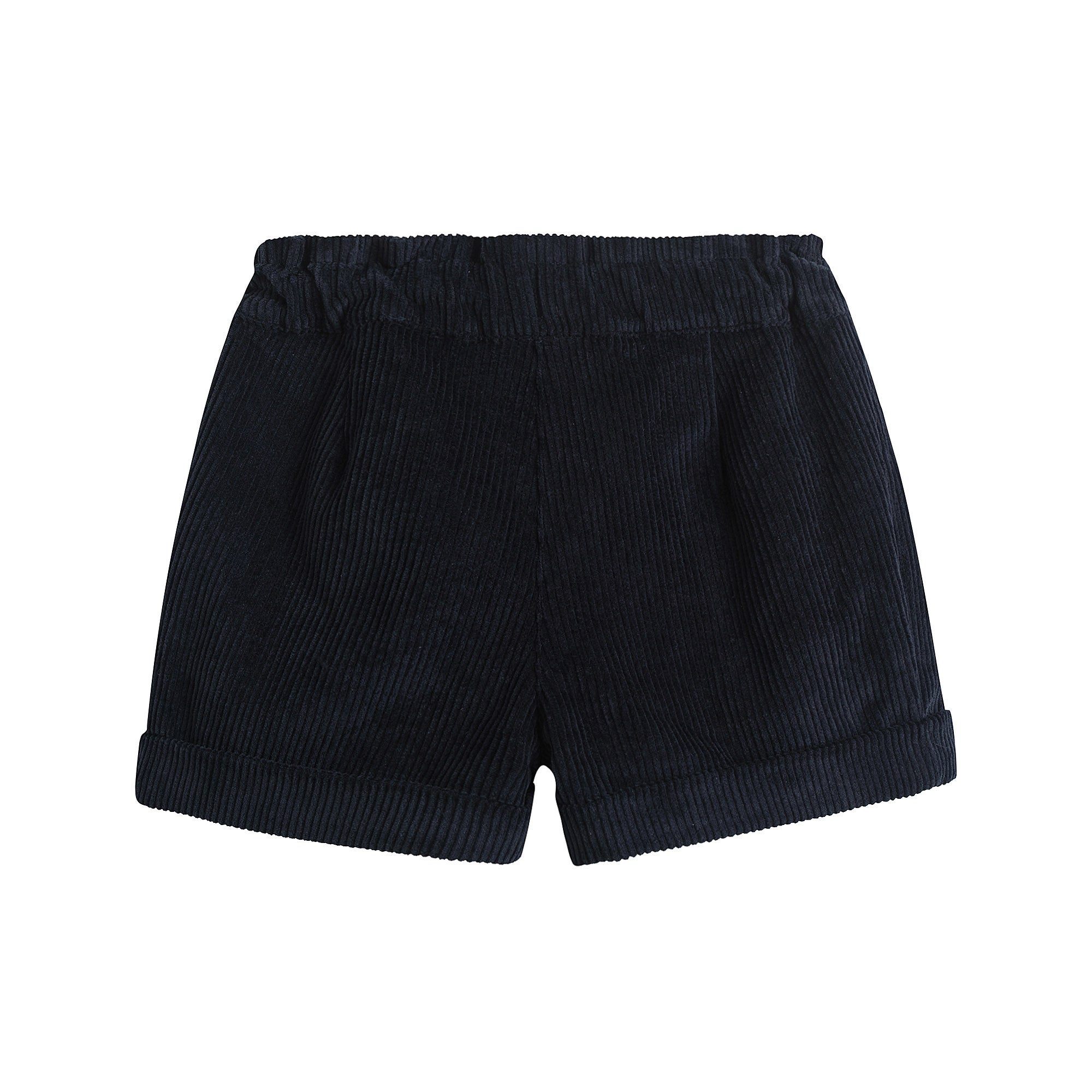 Girls Dark Navy Corduroy Shorts