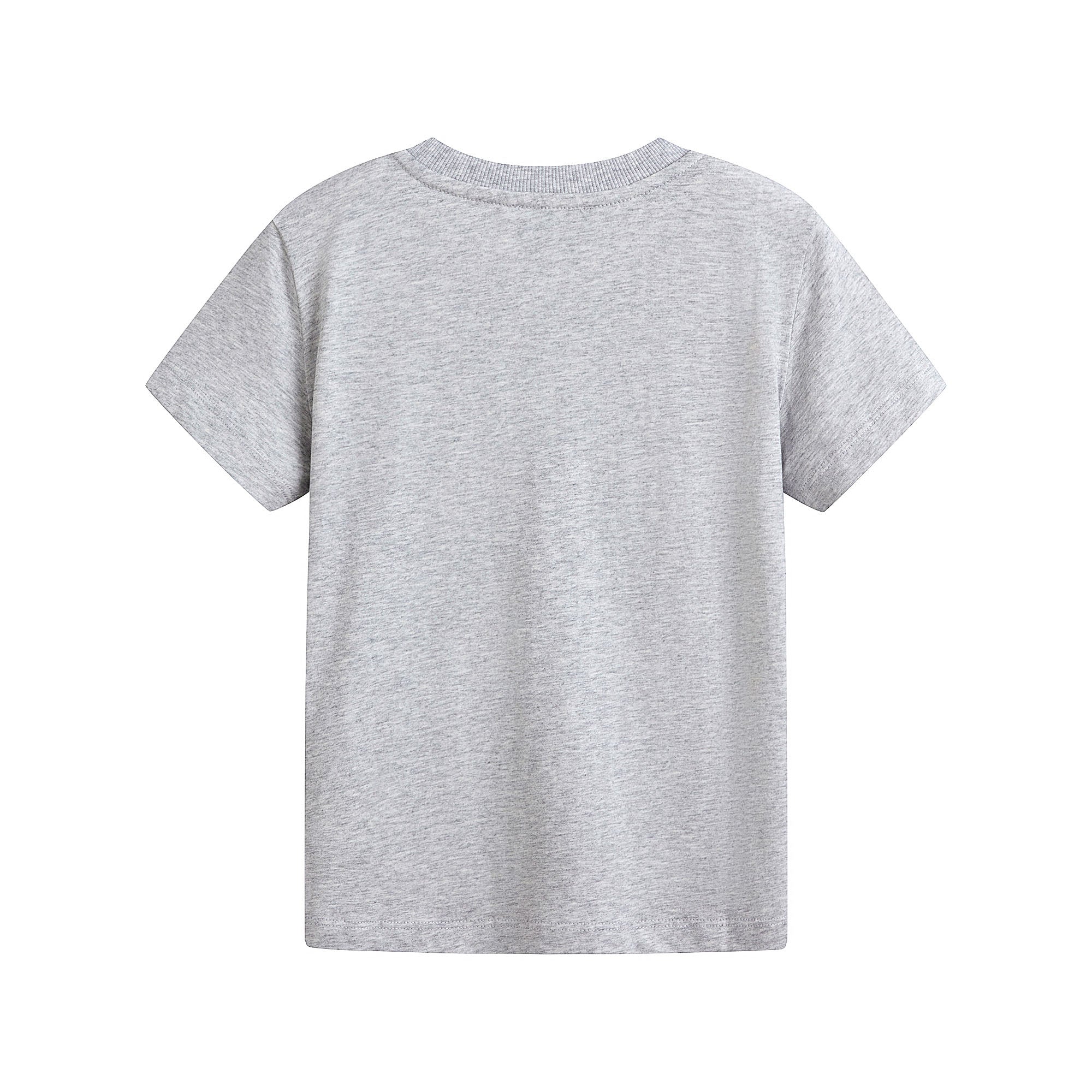 Boys & Girls Grey Logo Cotton T-Shirt