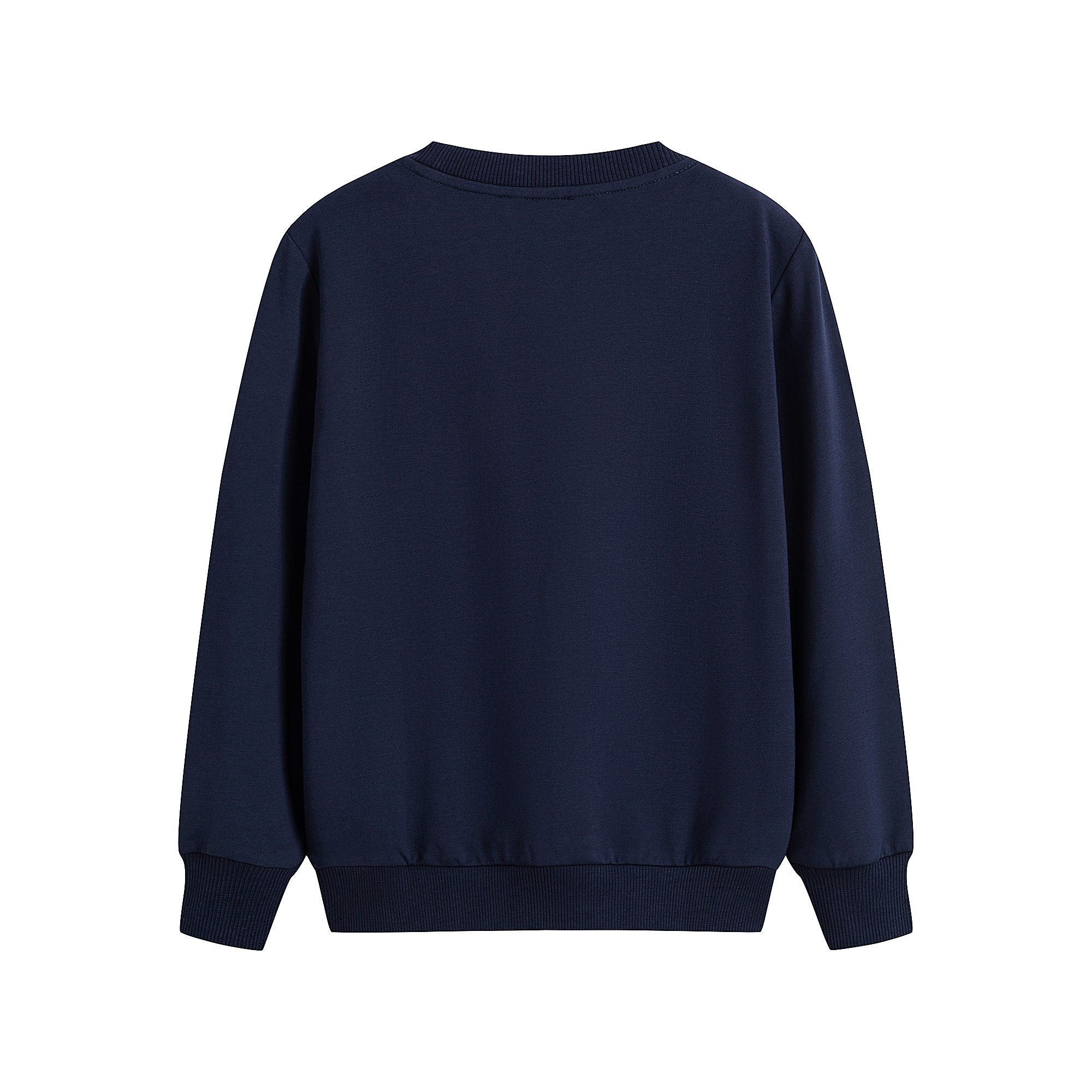 Boys & Girls Navy Logo Cotton Sweatshirt