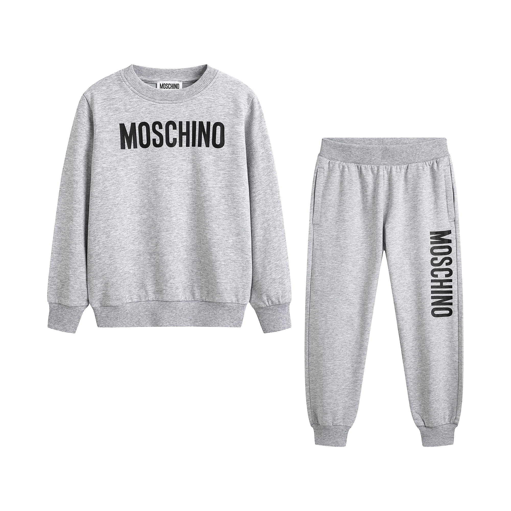 Boys & Girls Grey Logo Cotton Set