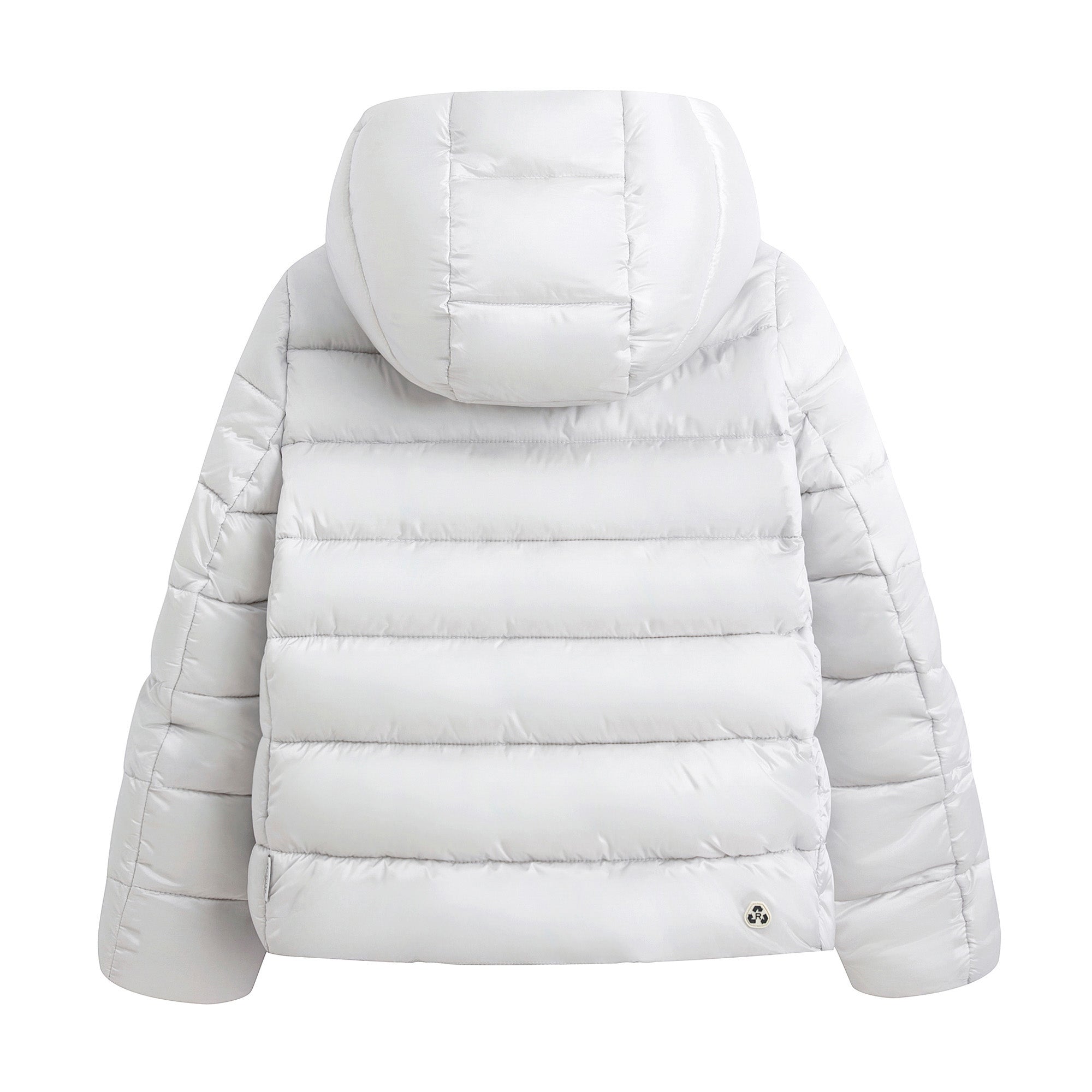 Girls Light Grey Padded Jacket