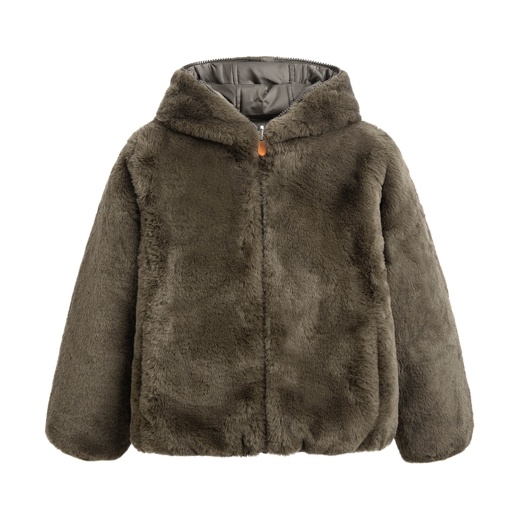 Girls Grey Reversible Padded Jacket