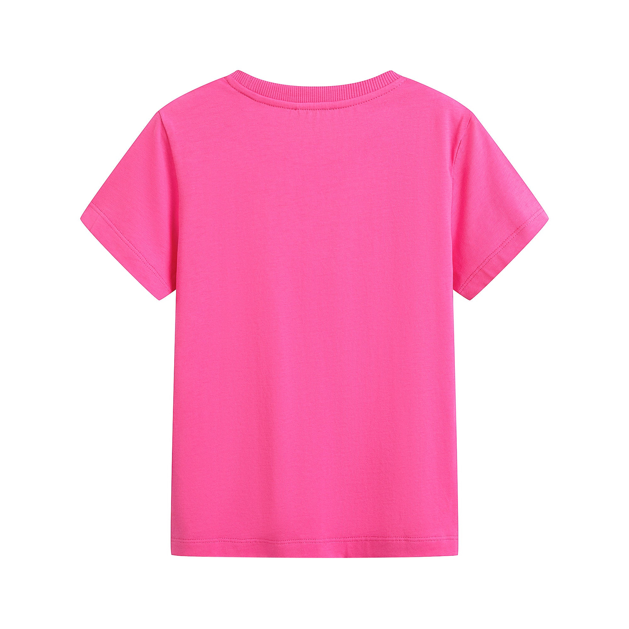 Boys & Girls Bright Pink Cotton T-Shirt
