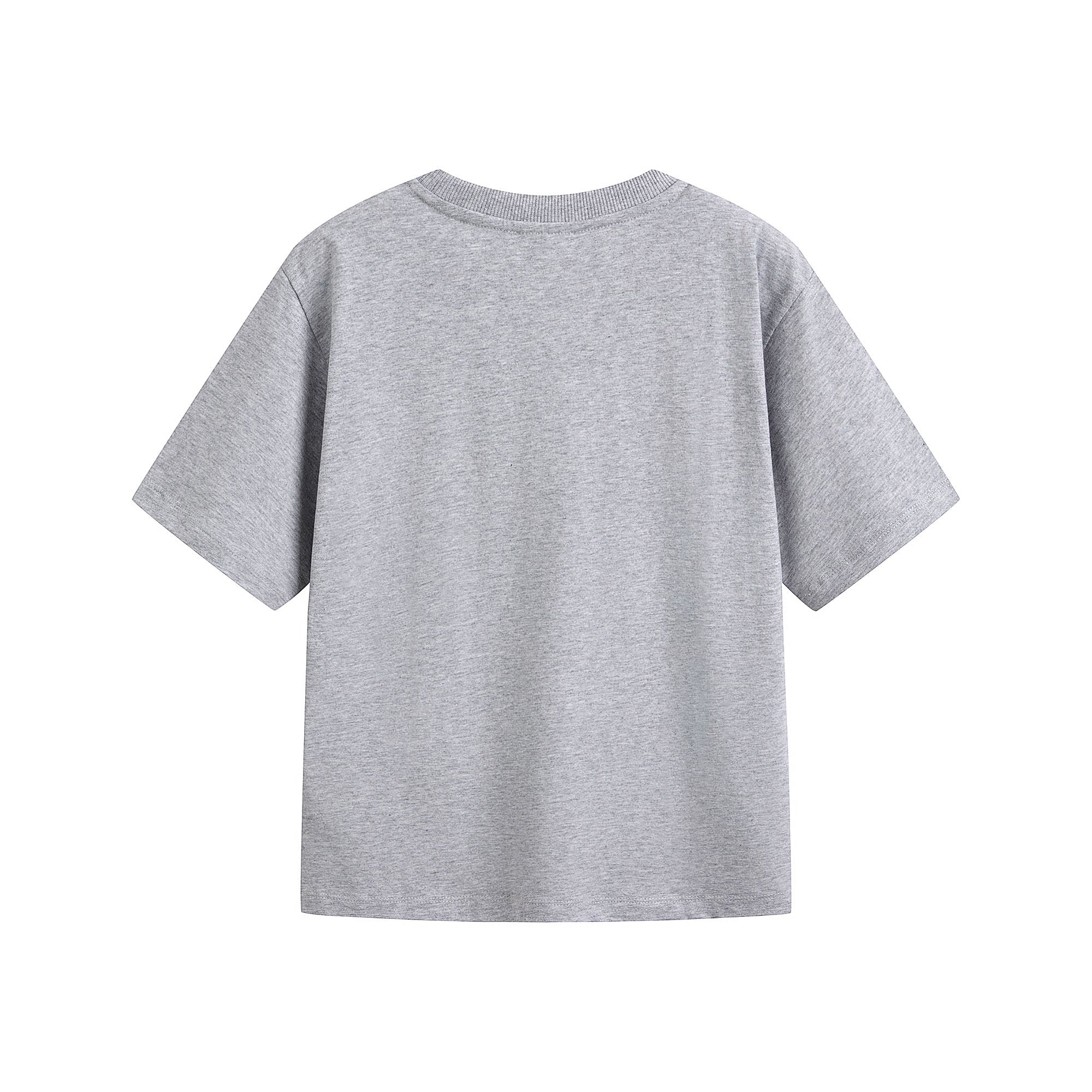 Boys & Girls Grey Logo Cotton T-Shirt