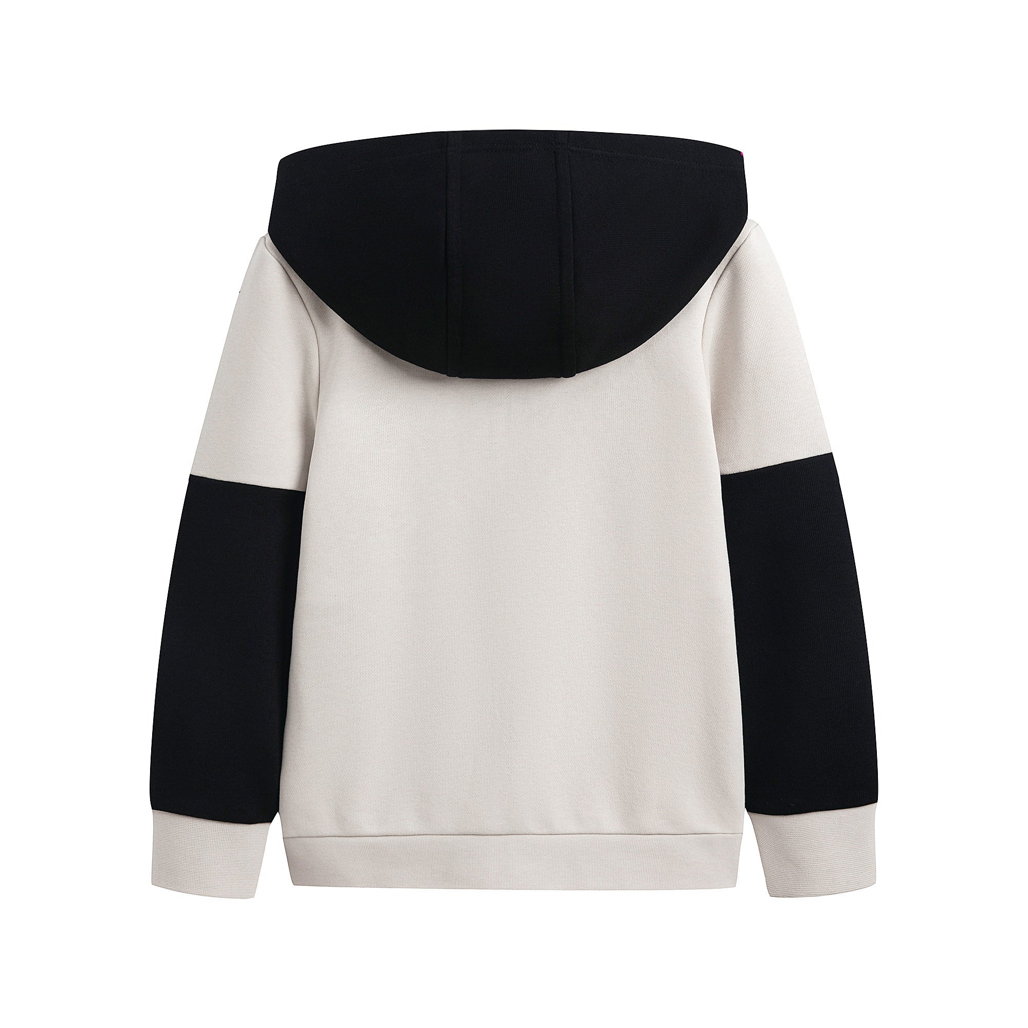 Boys Beige Cotton Zip-Up Top