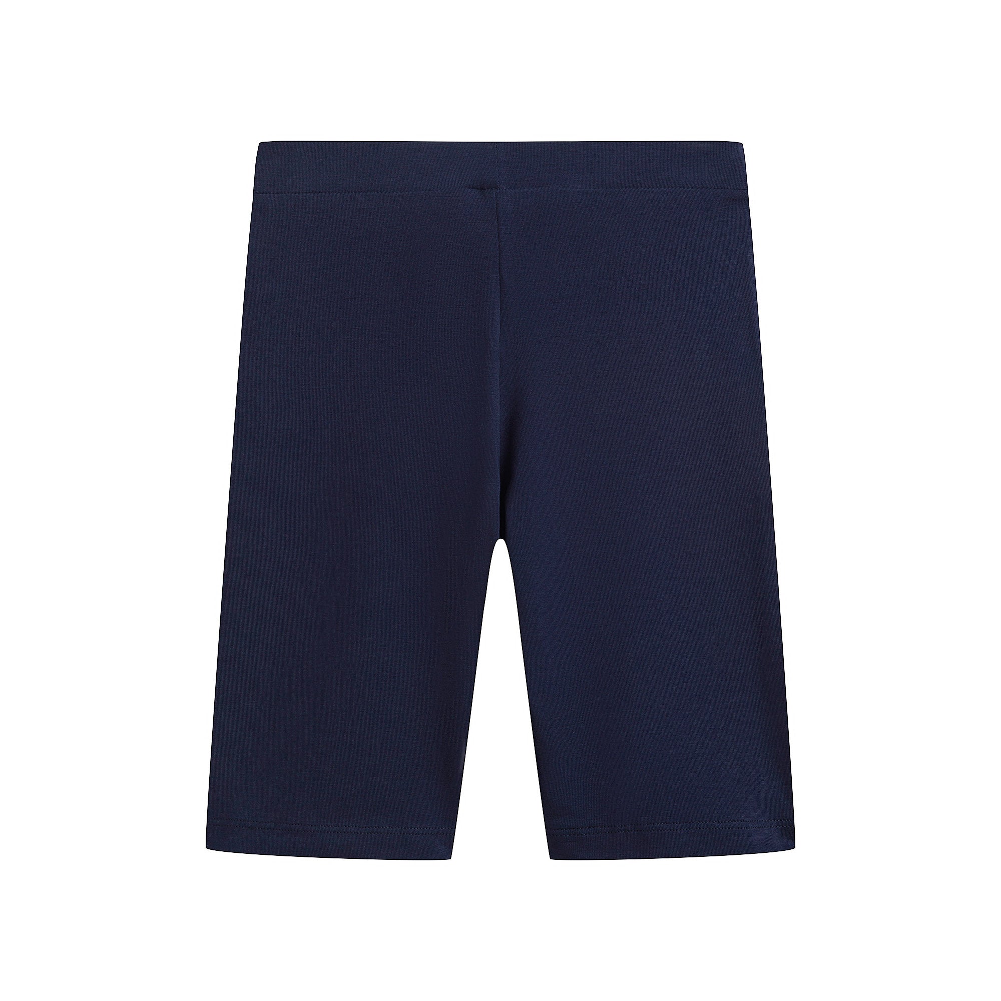 Girls Navy Cotton Shorts
