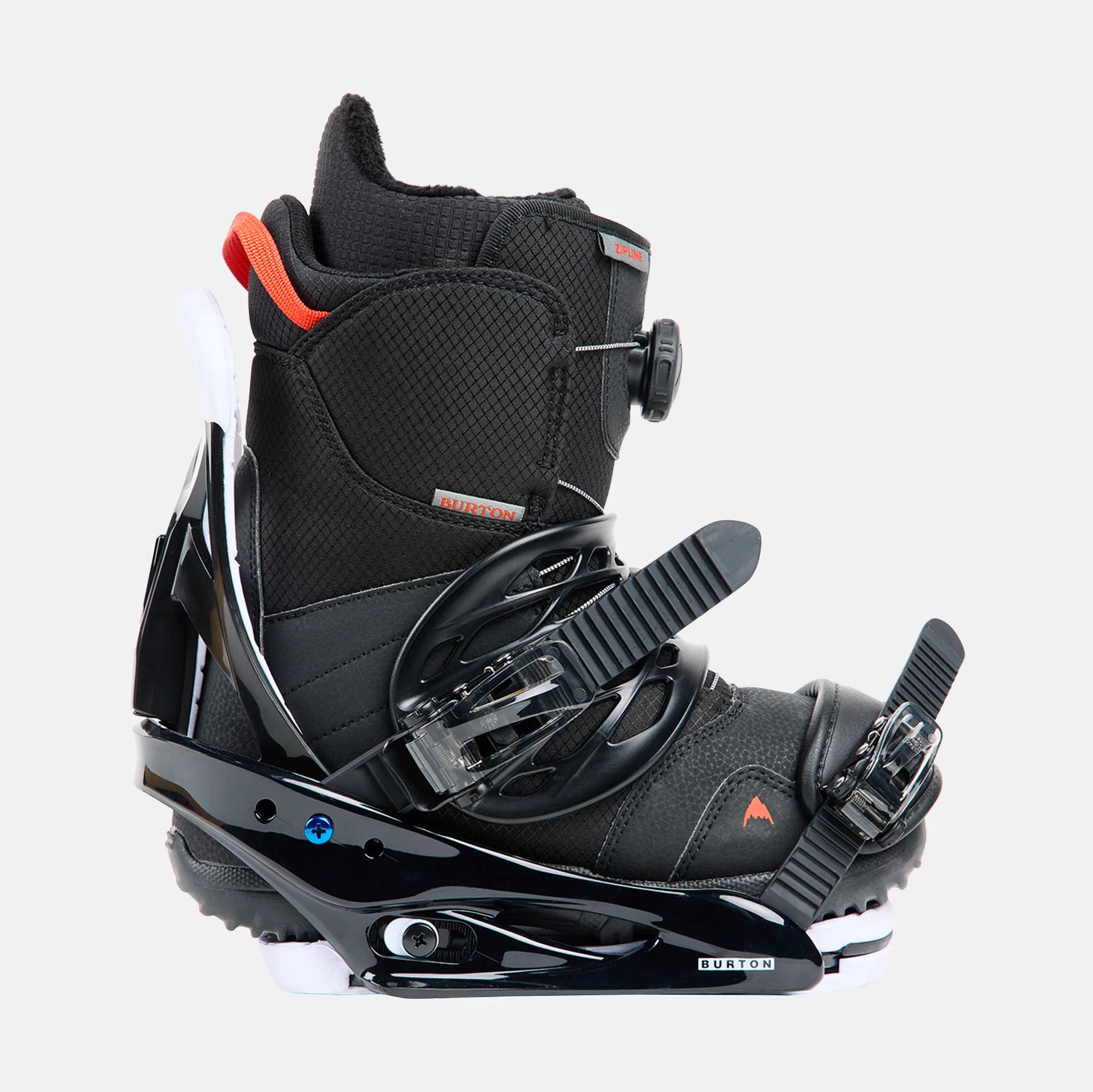 Fixations de snowboard noires « Re:Flex » pour garçons et filles