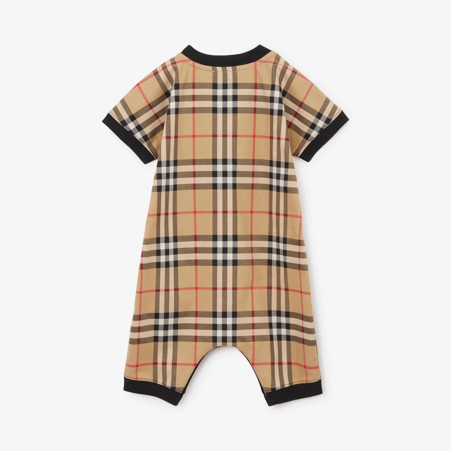 Baby Boys Black Cotton Babysuit