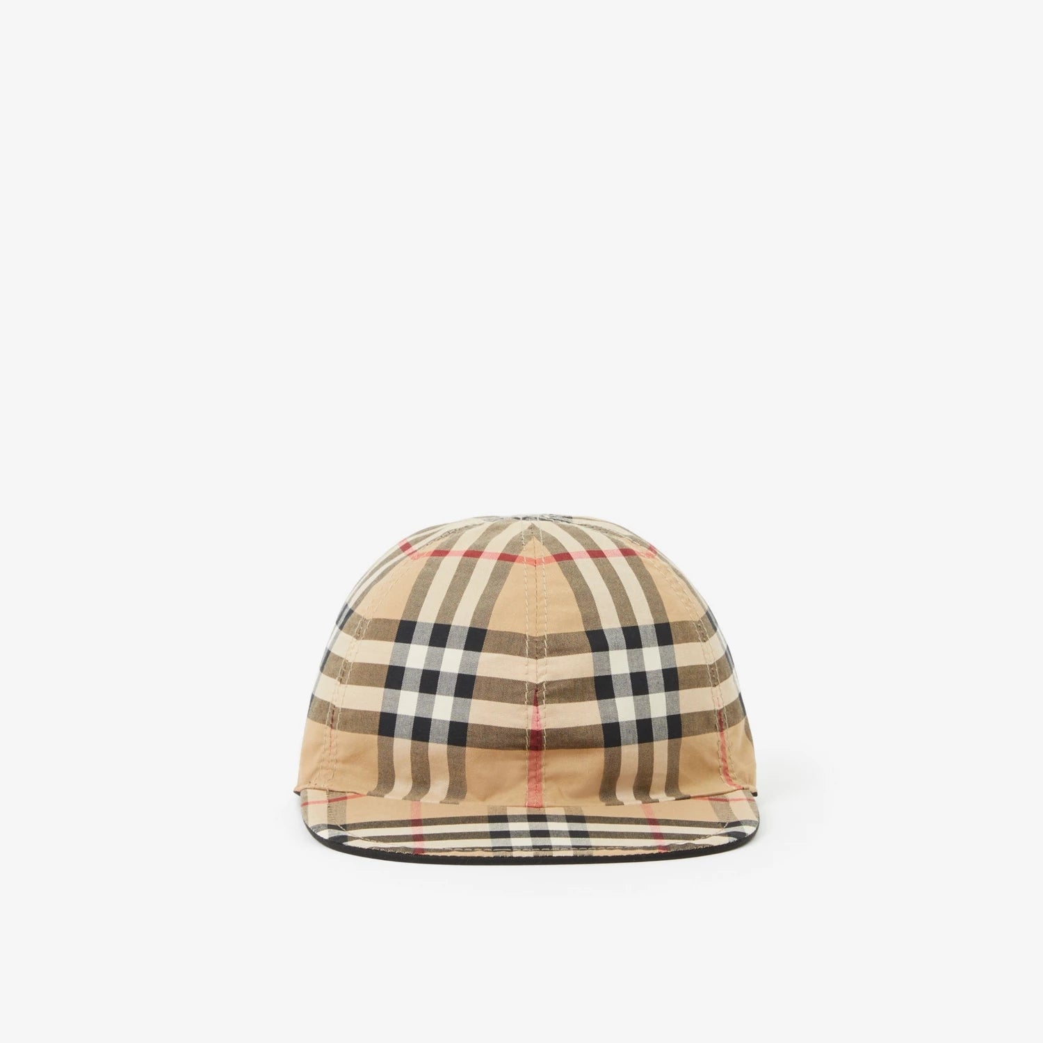 Boys & Girls Beige Check Reversible Cap