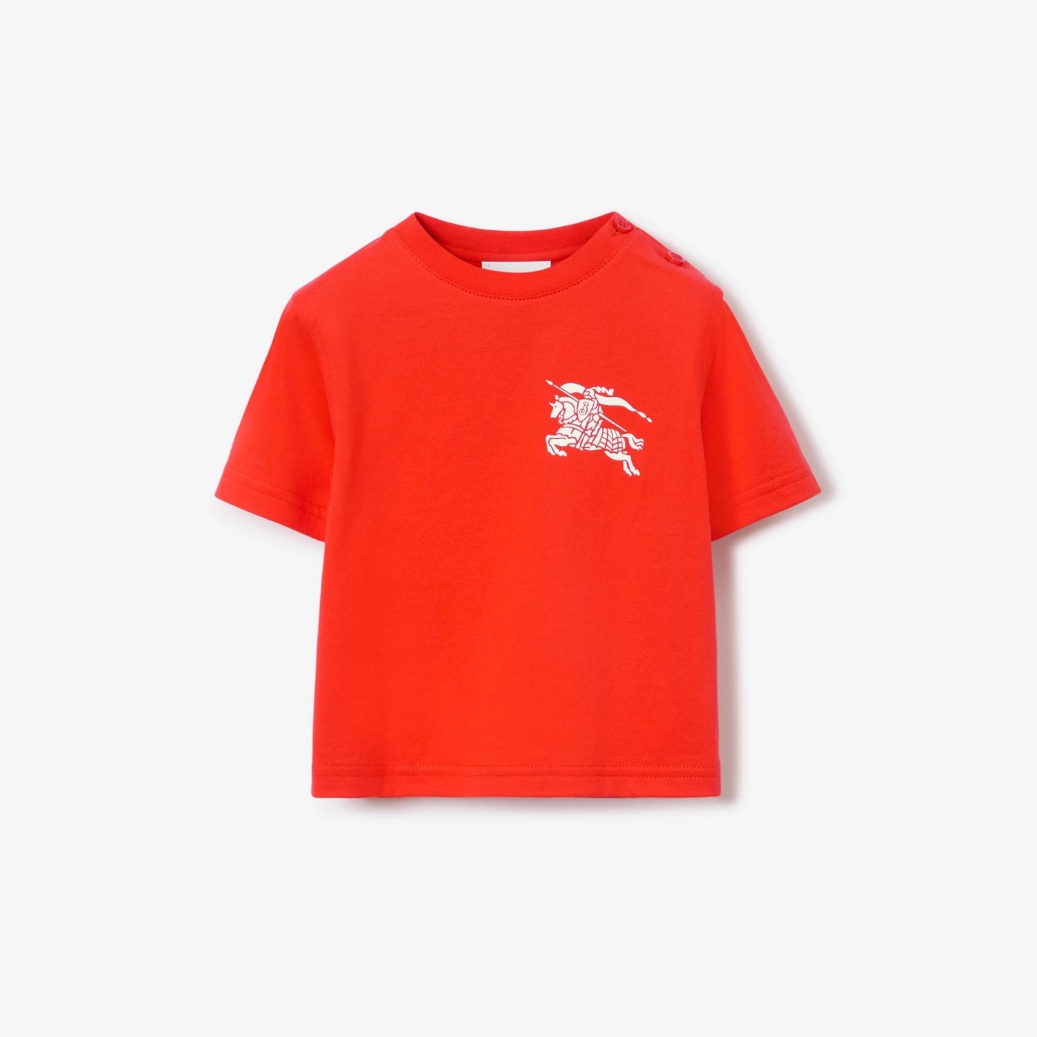 Baby Boys & Girls Red Cotton T-Shirt