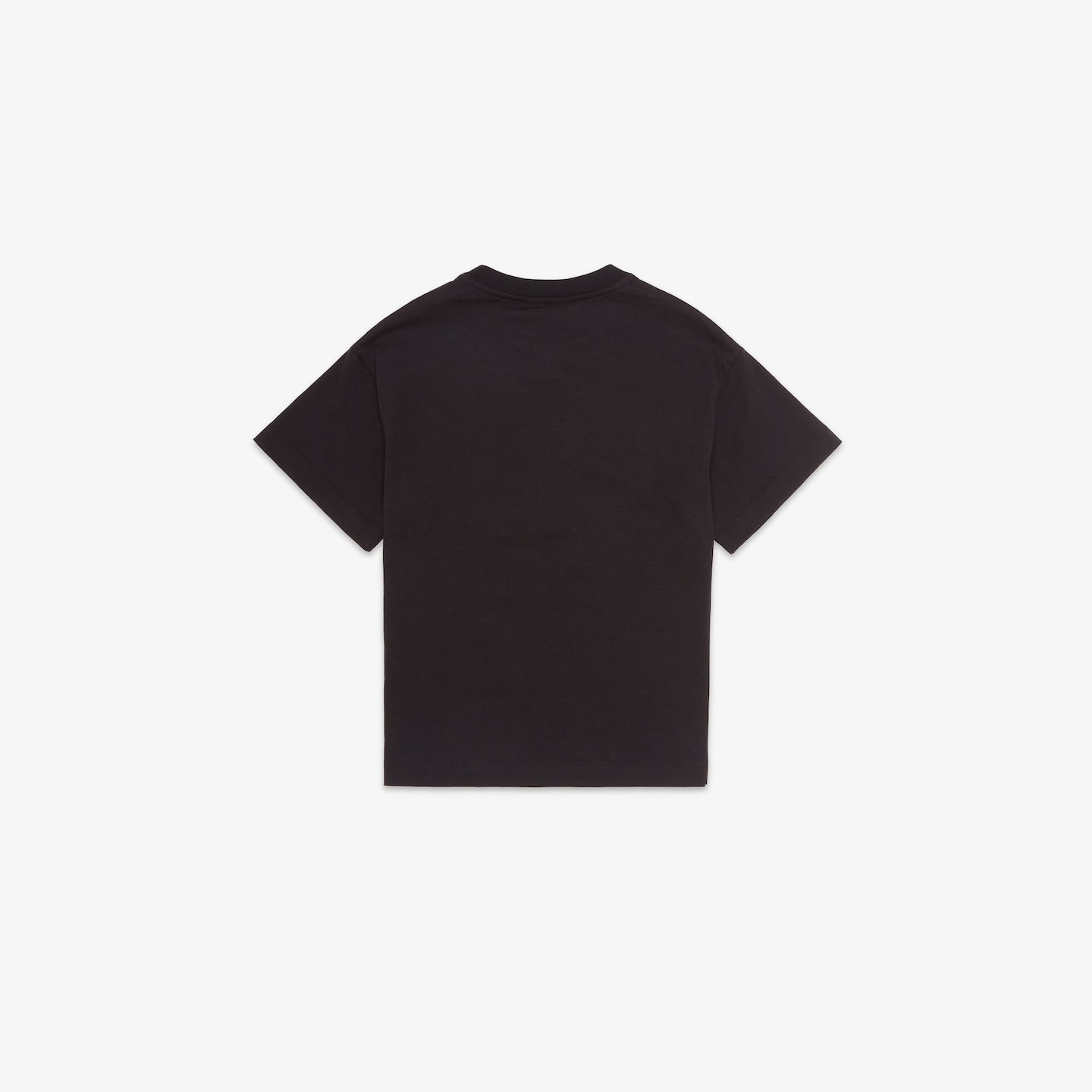 Boys & Girls Black Logo Cotton T-Shirt