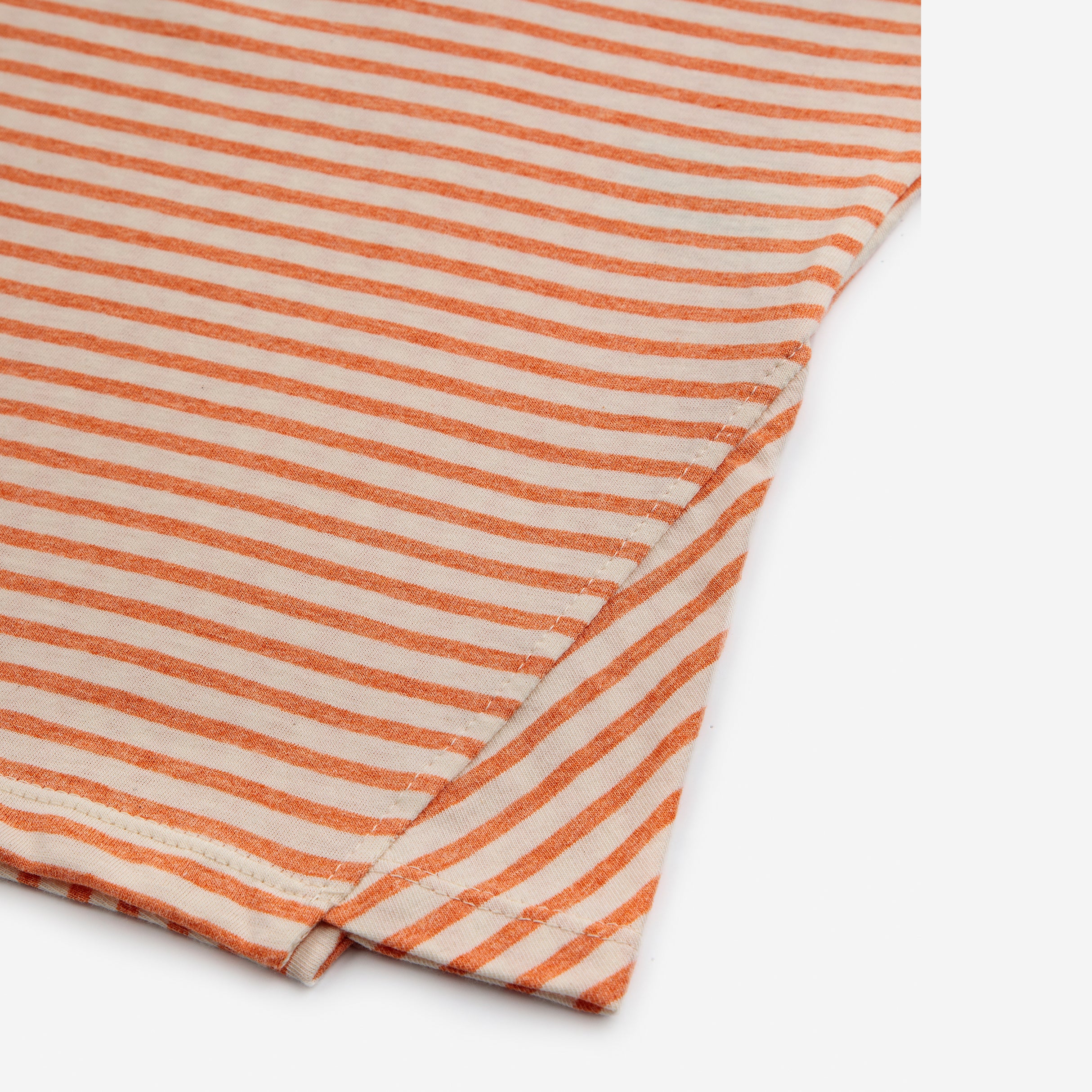 Boys & Girls Orange Stripes Cotton T-Shirt