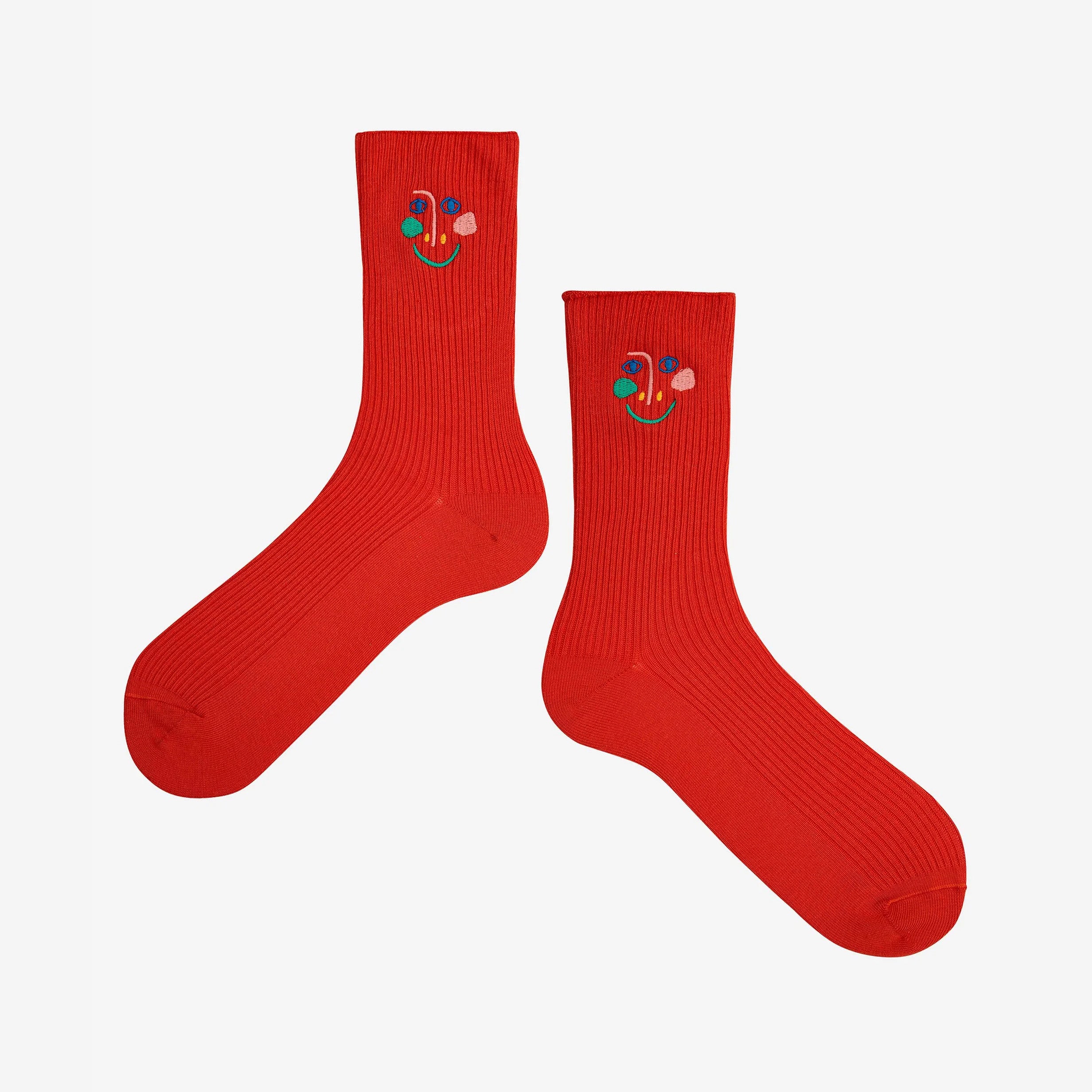 Adult Red Cotton Socks