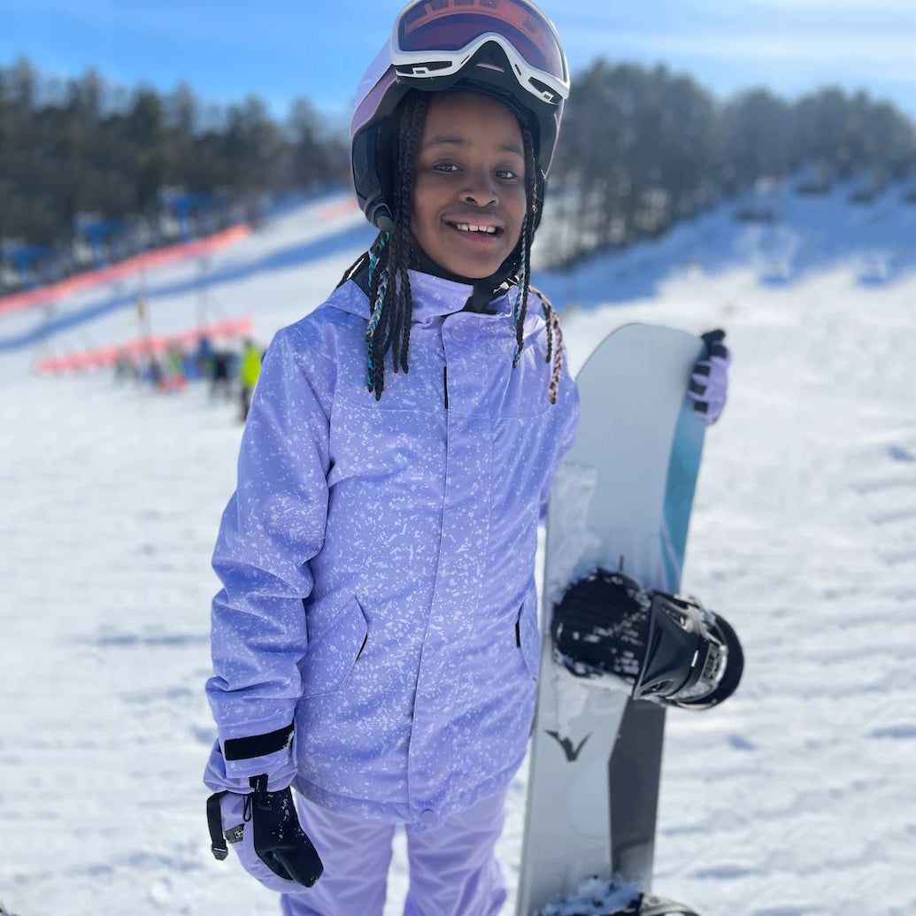 Girls Purple Snow Jacket