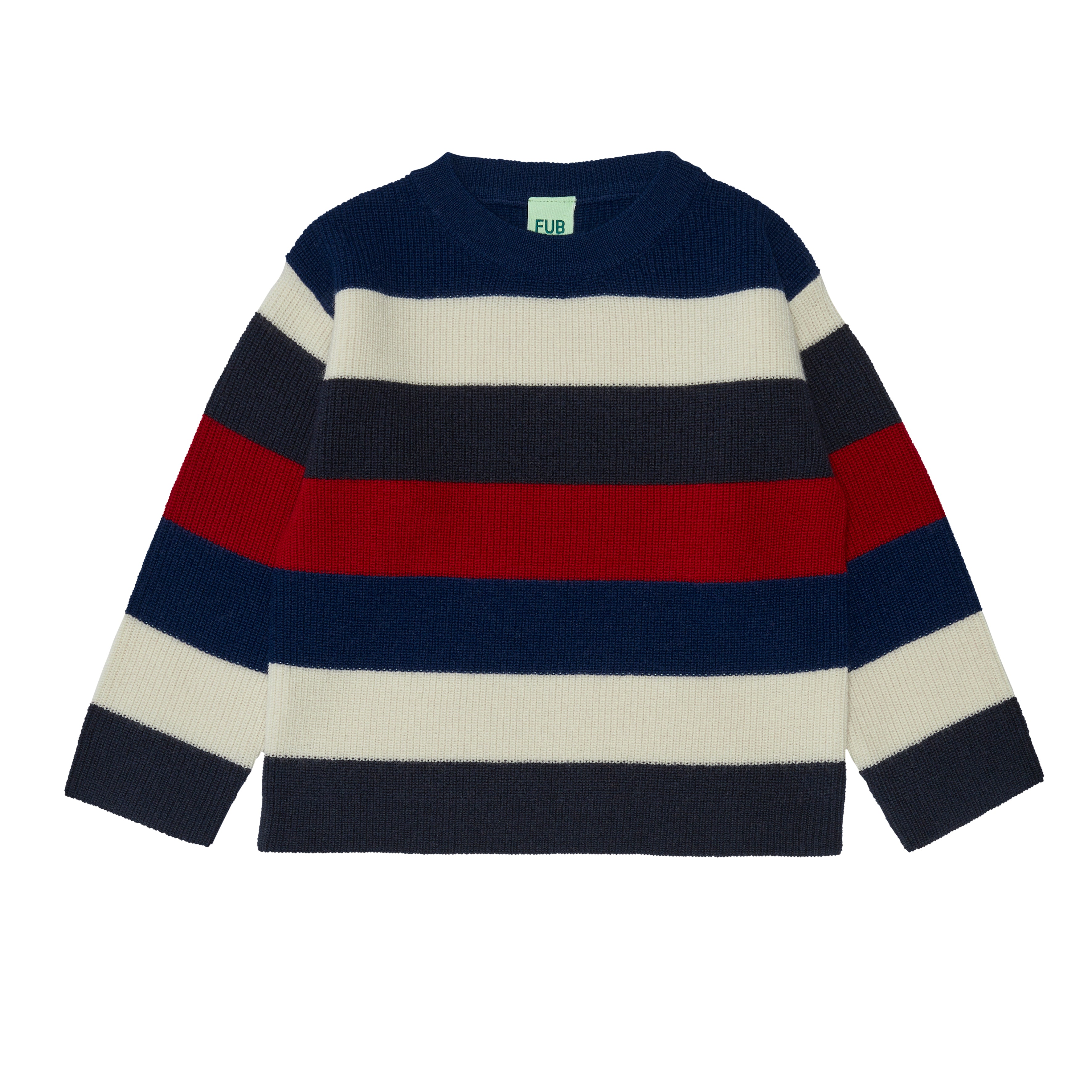 Boys & Girls Navy Stripes Wool Sweater