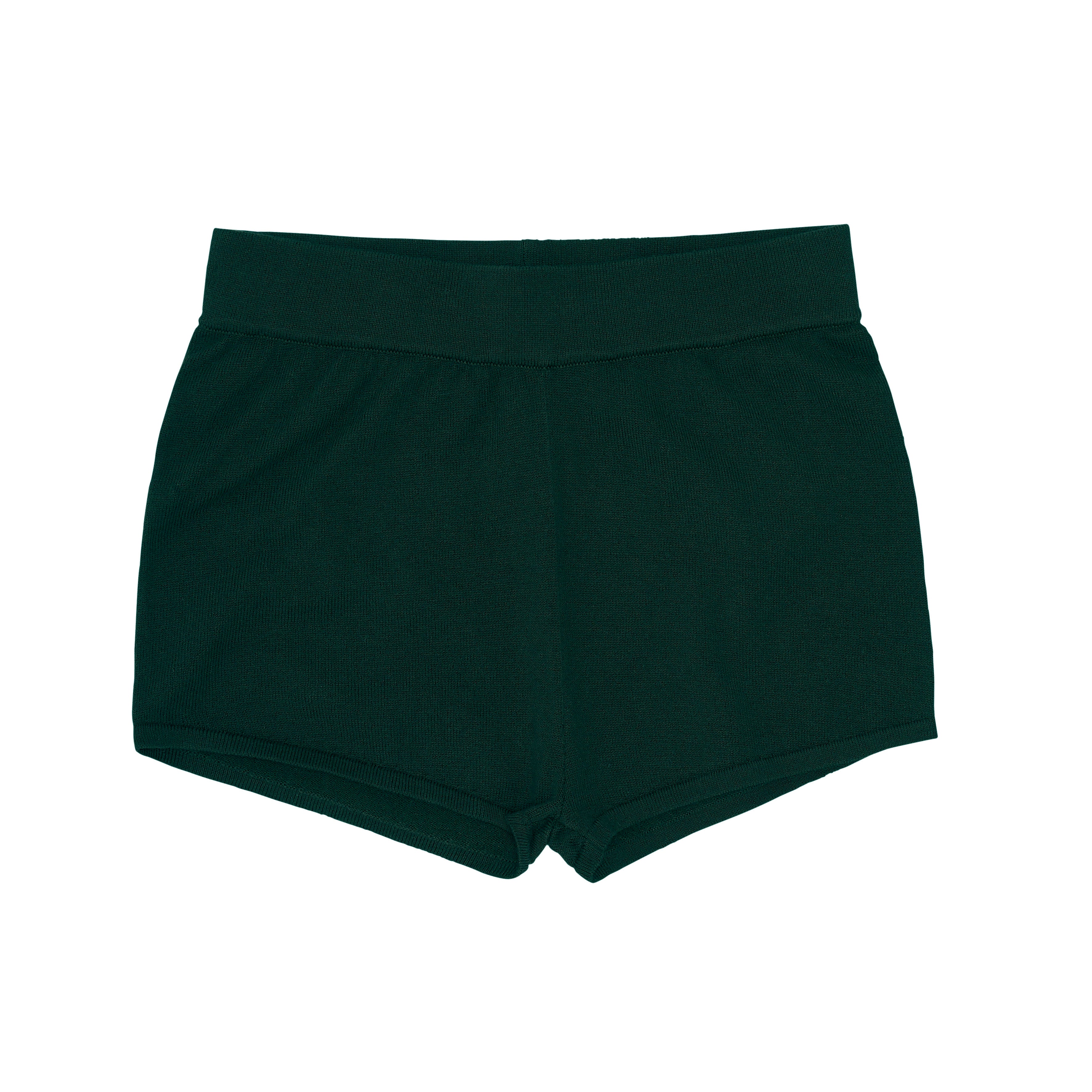 Boys & Girls Dark Green Cotton Shorts