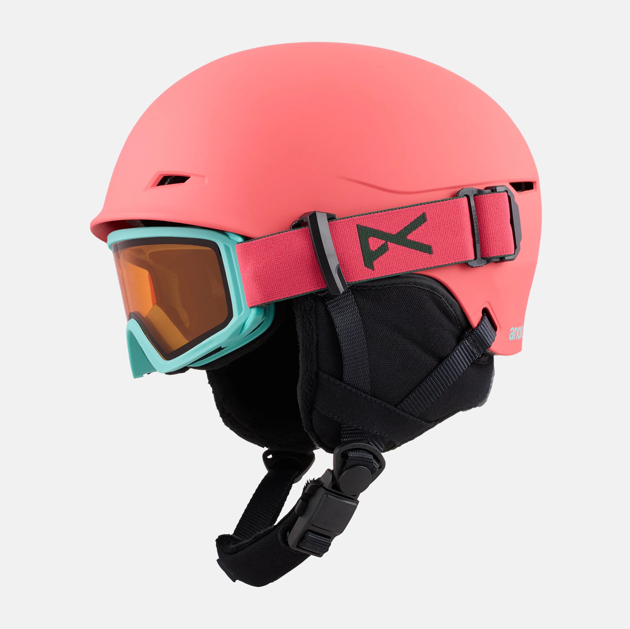 Boys & Girls Coral "ANON DEFINE" Ski Helmet