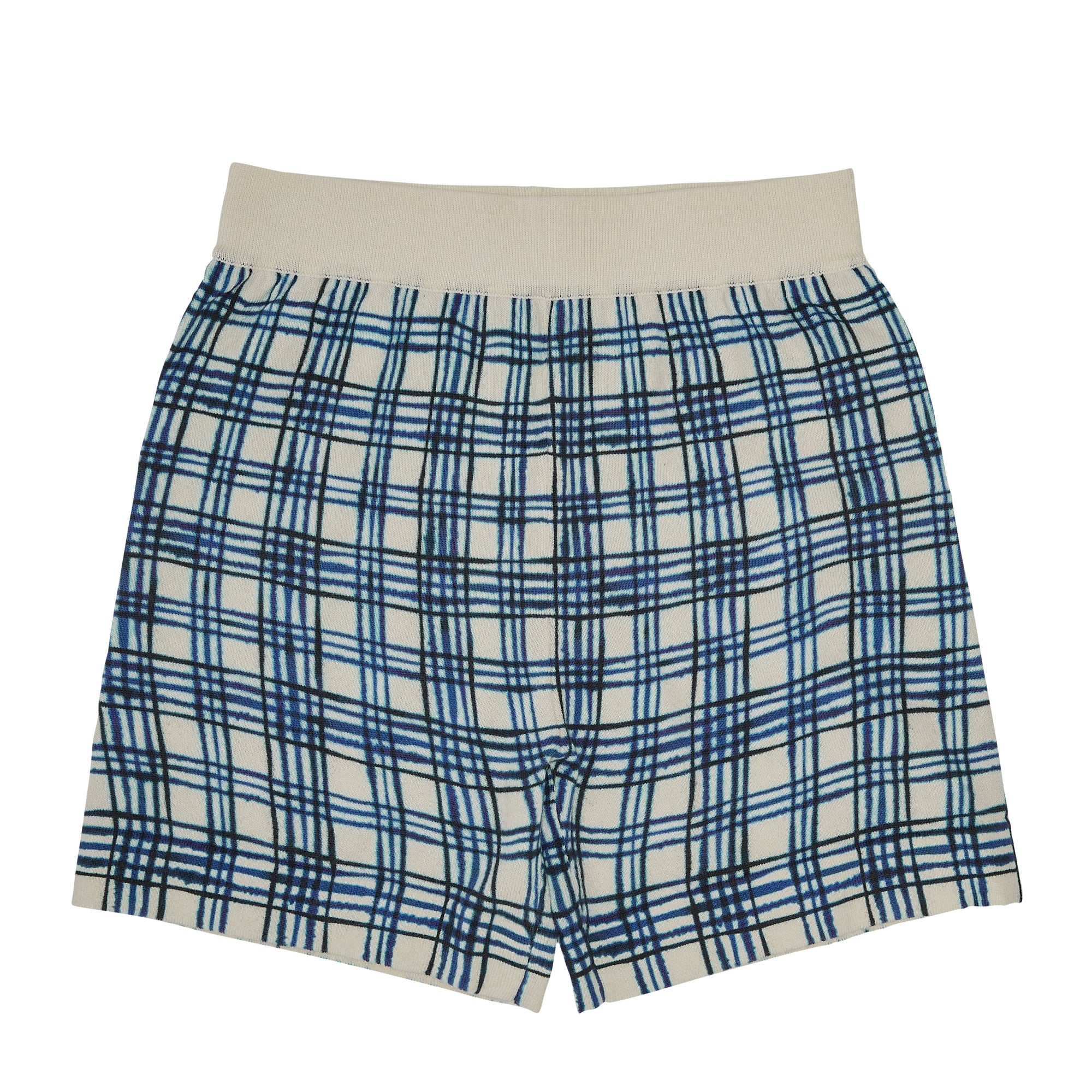 Boys & Girls Blue Check Shorts