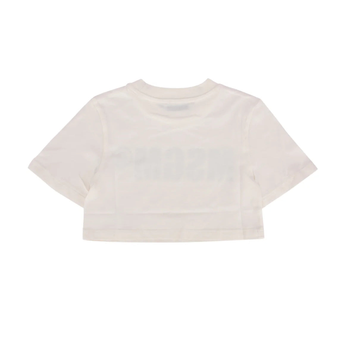 Girls White Logo Cotton T-Shirt