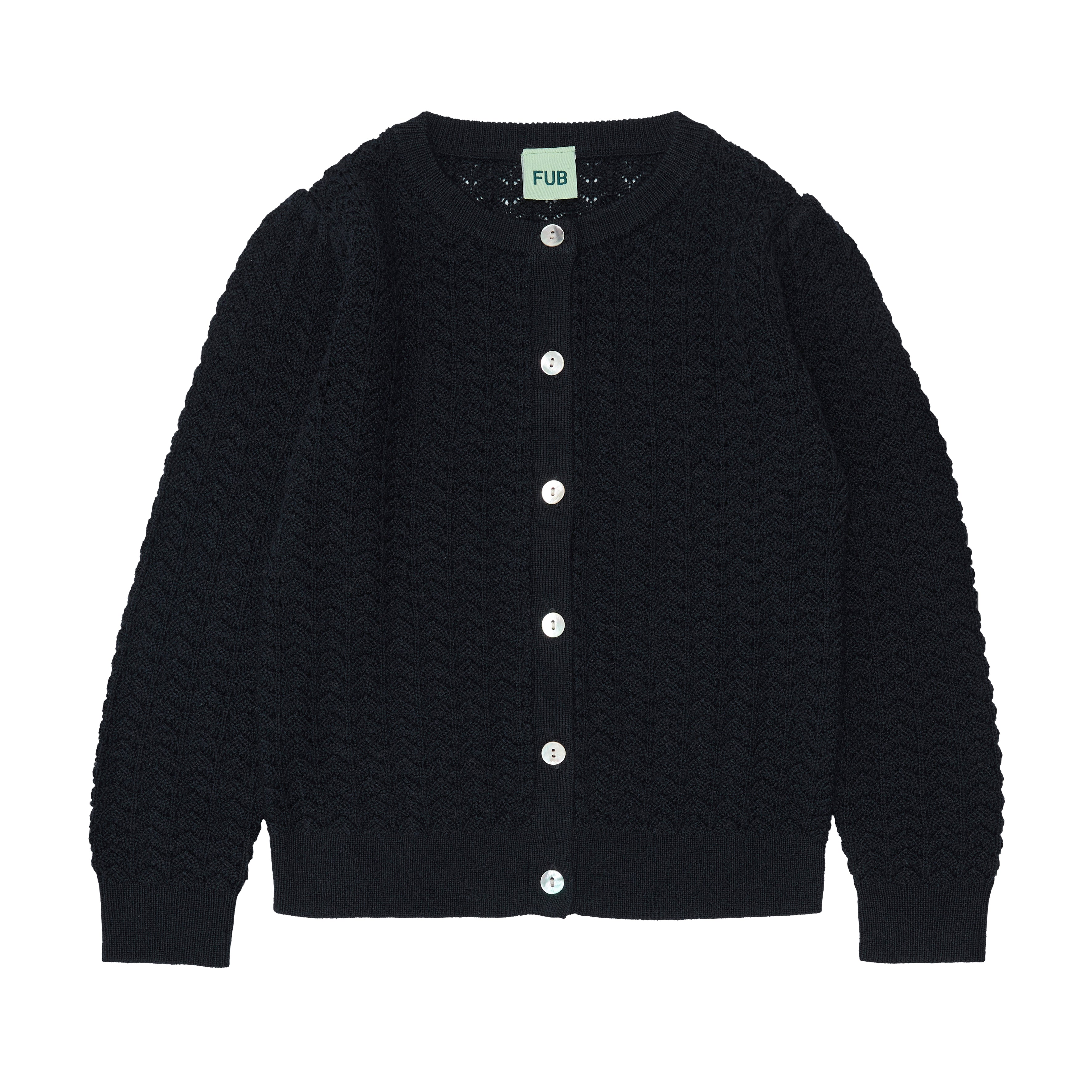 Boys & Girls Dark Navy Wool Cardigan