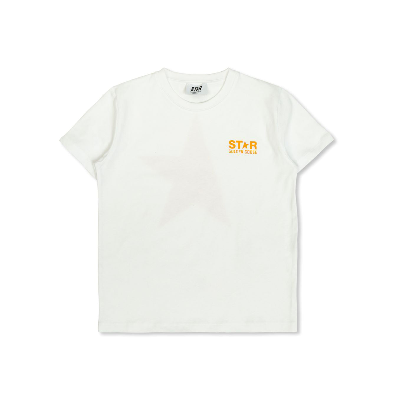 Boys & Girls White Cotton T-Shirt
